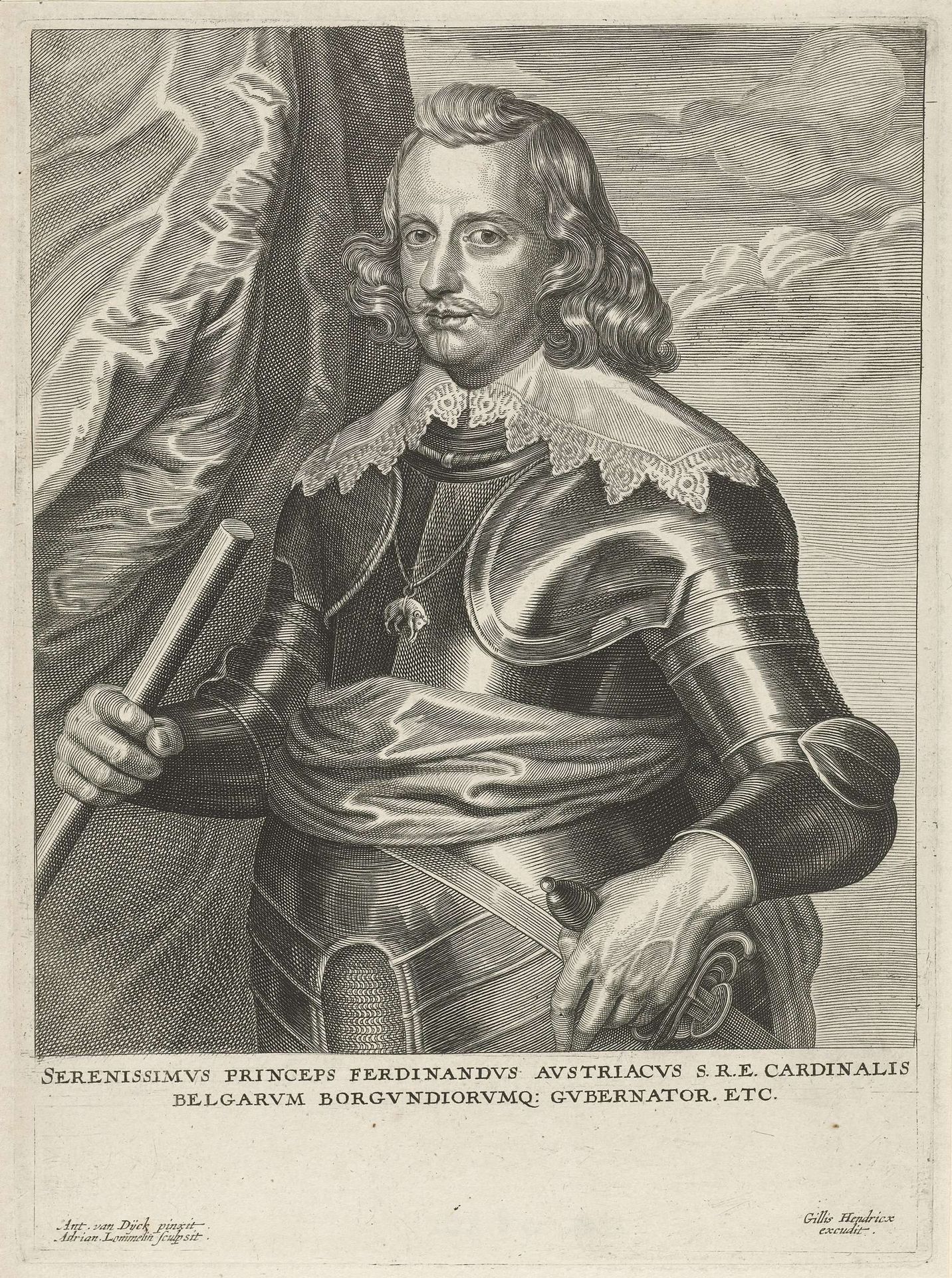 Portret van Ferdinand van Oostenrijk by Adriaen Lommelin
