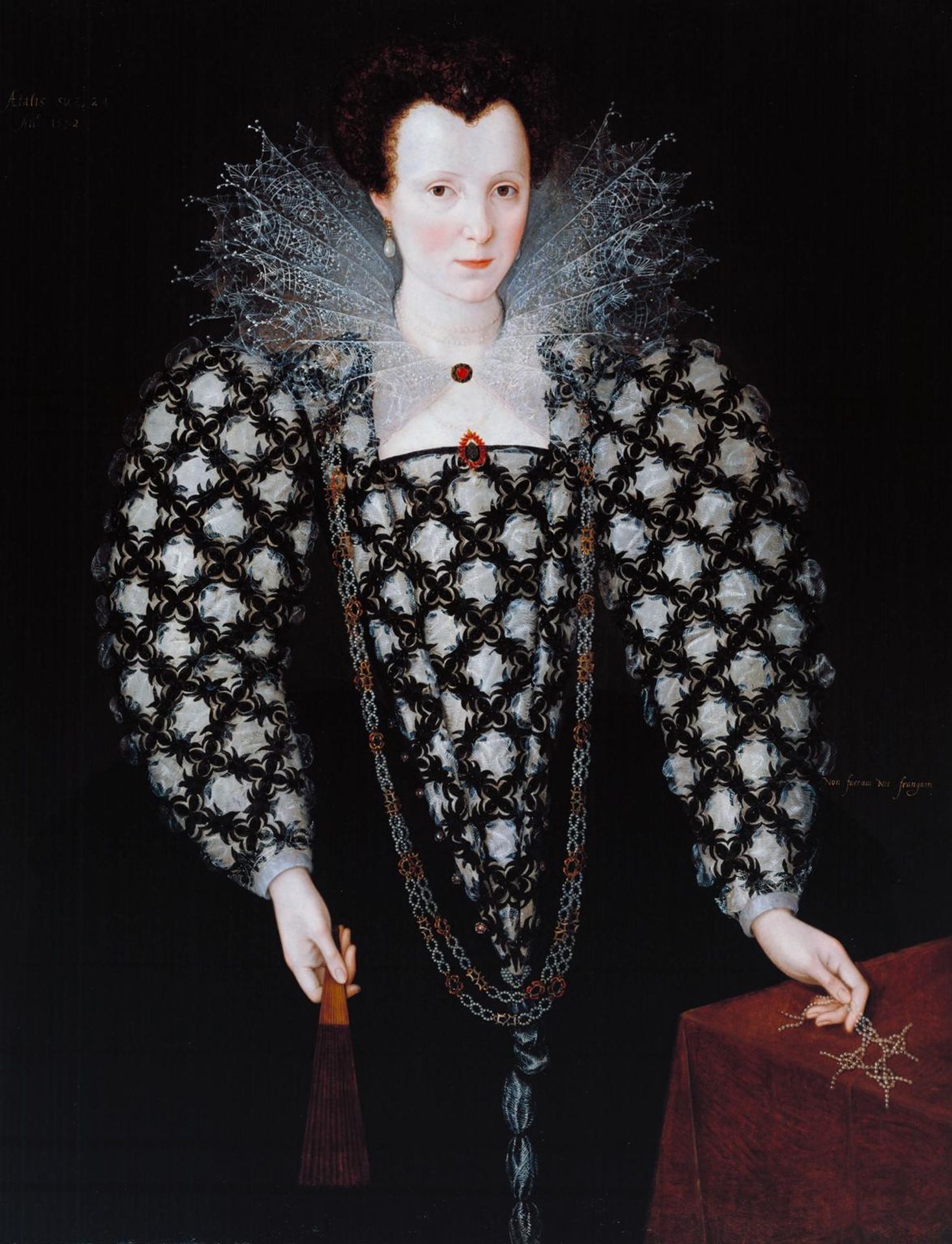 Portrait of Mary Rogers, Lady Harington by  Marcus  II Gheeraerts