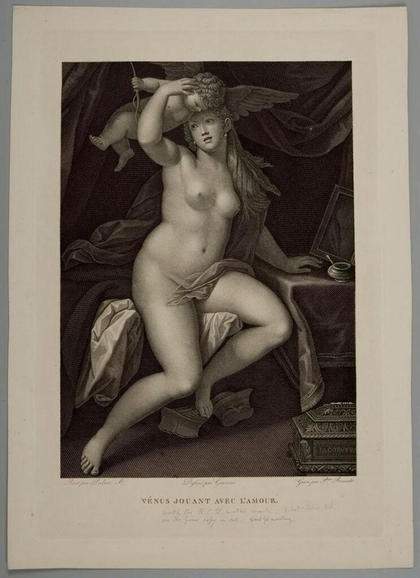 Venus Playing with Cupid by Pietro Bonato