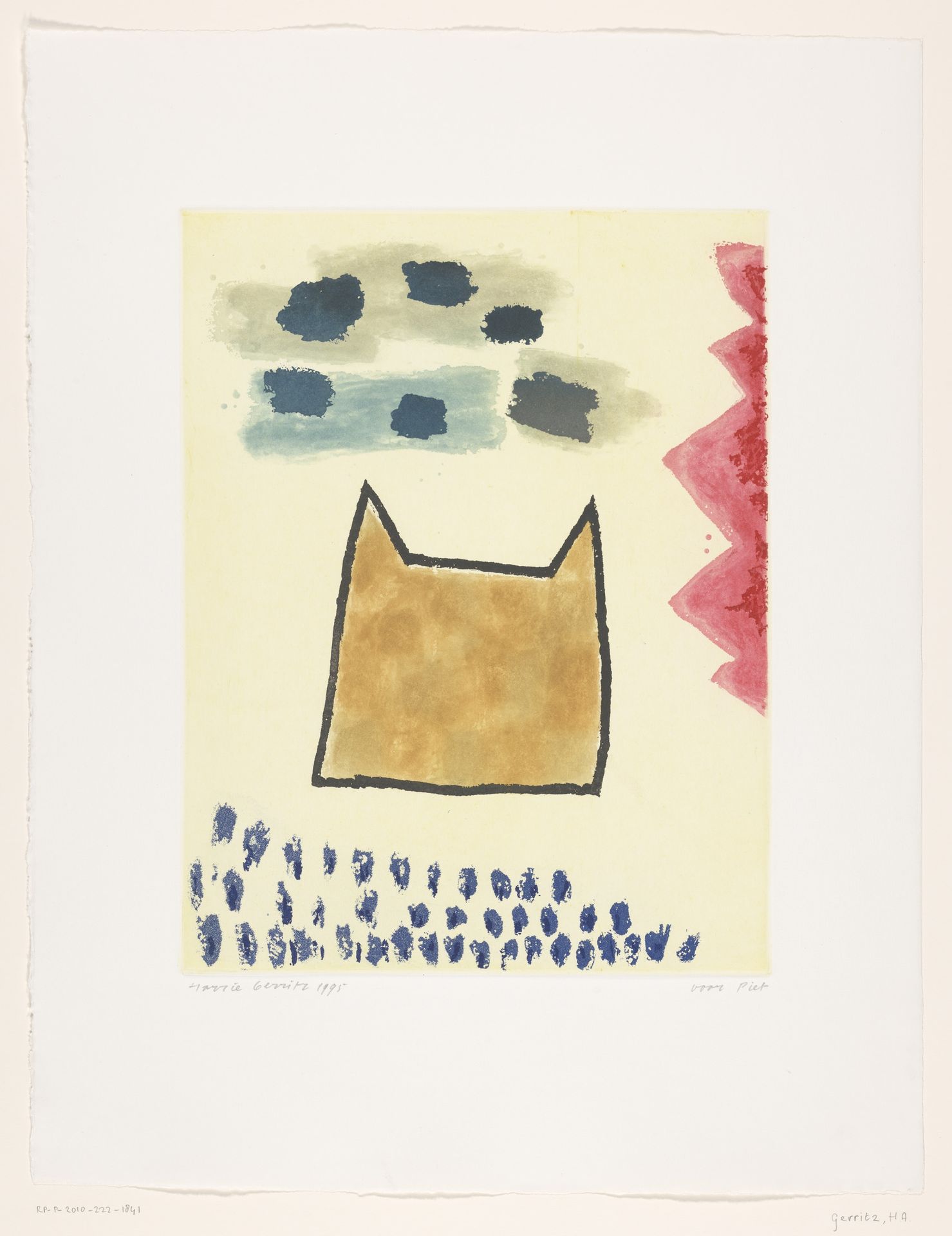 Abstracte compositie by Harrie A. Gerritz