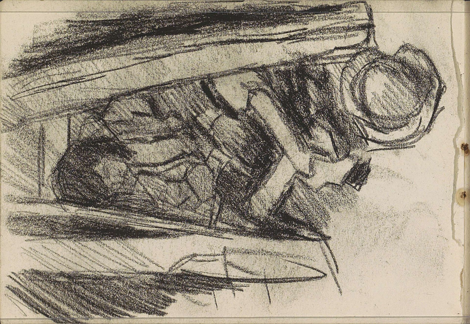 Zittende jonge man by Isaac Israels