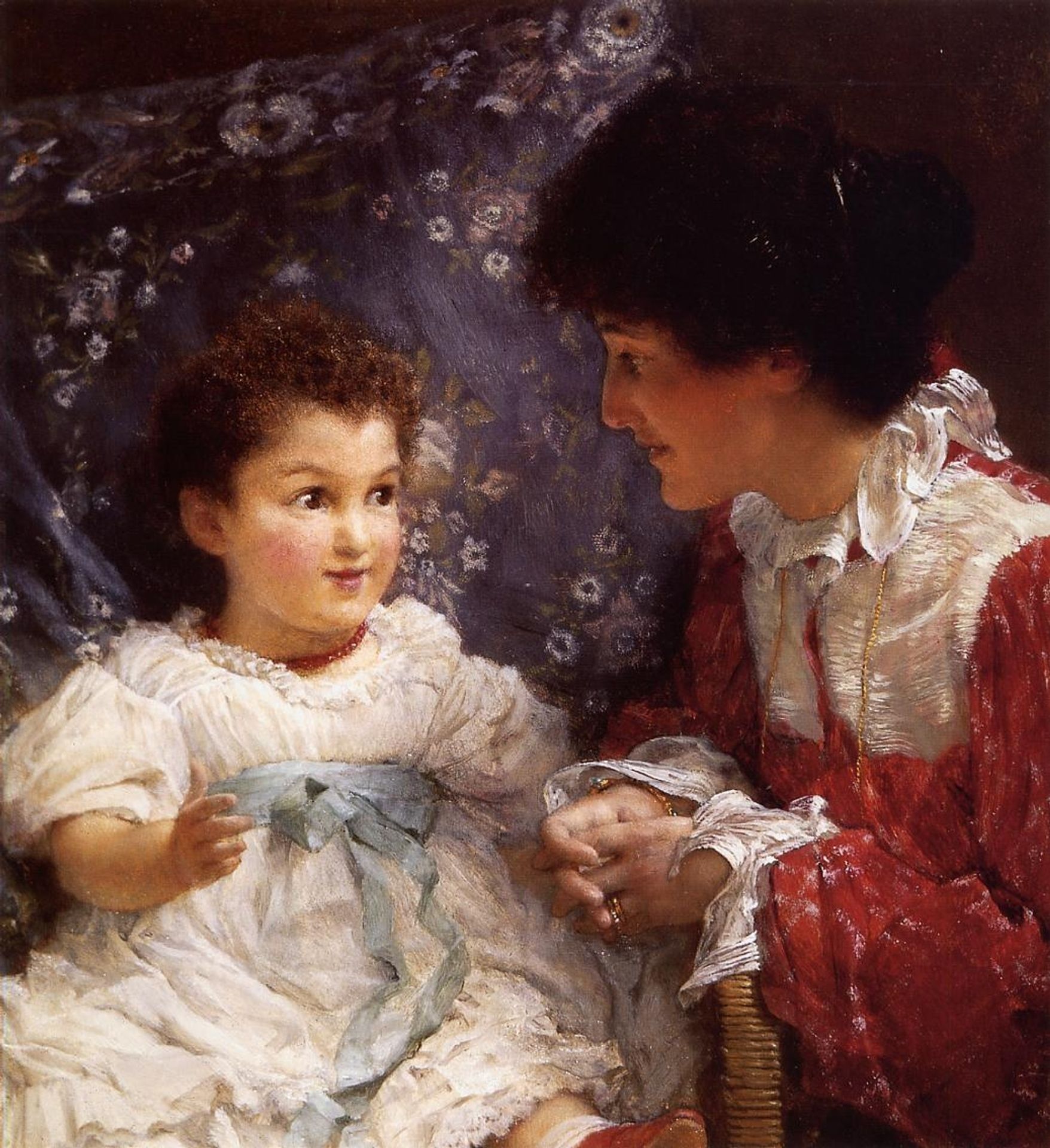 Mrs George Lewis and Her Daughter Elizabeth by Lawrence Alma-Tadema