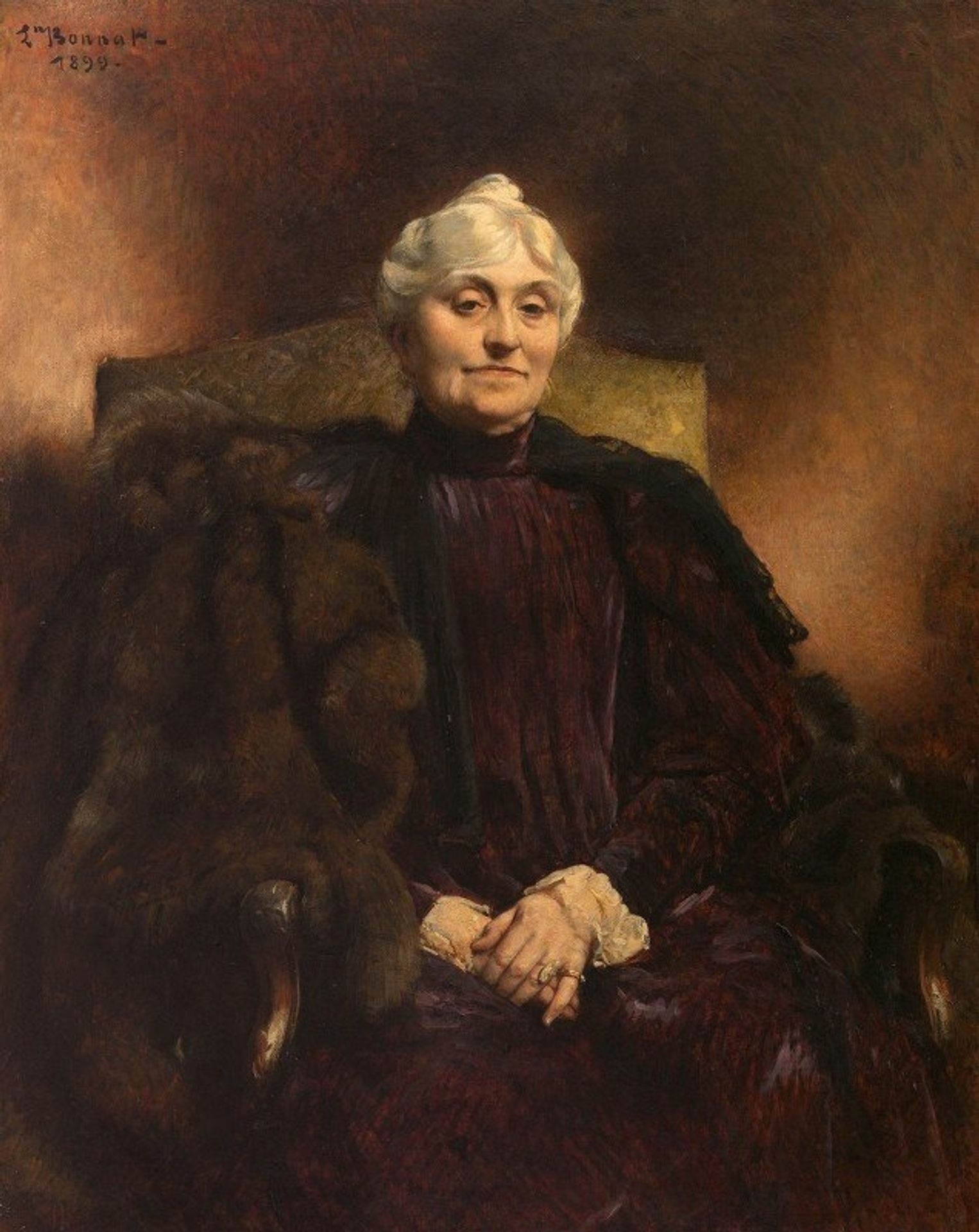 Portrait de Madame Dubernet by Léon Bonnat