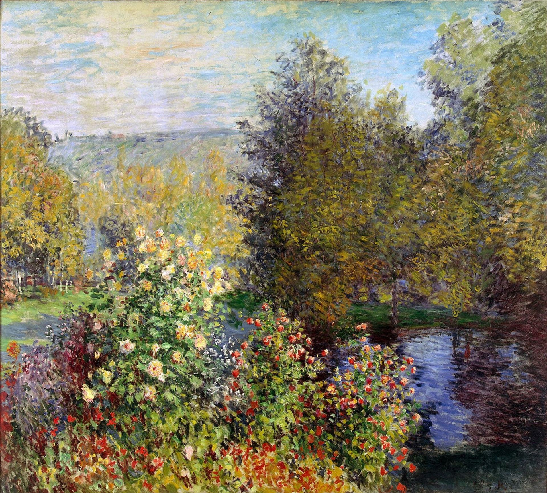 A Corner of the Garden at Montgeron by Claude Monet