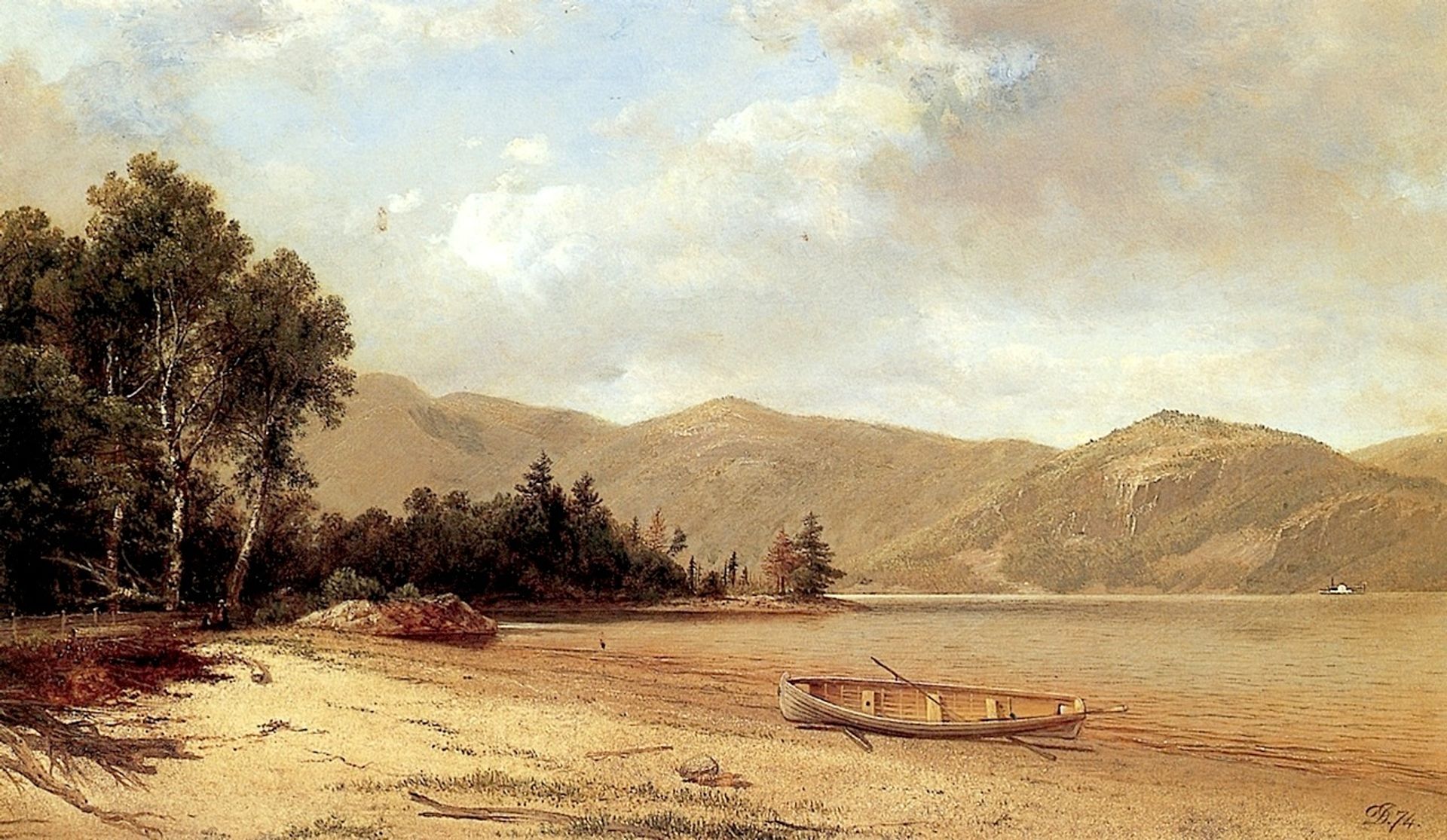View of Dresden, Lake George by David Johnson