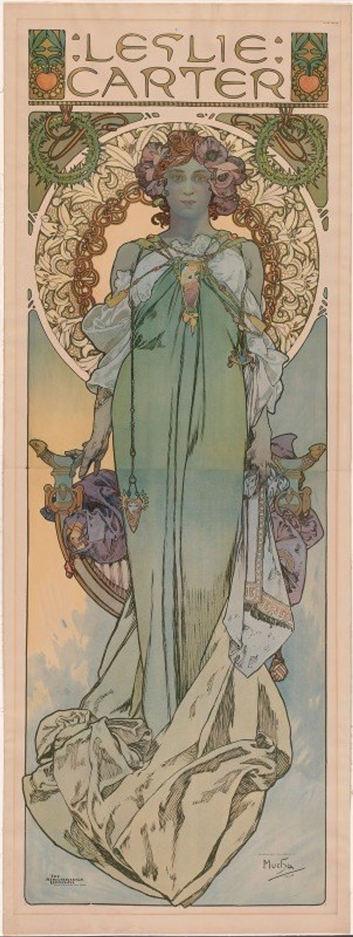 Leslie Carter by Alphonse Mucha