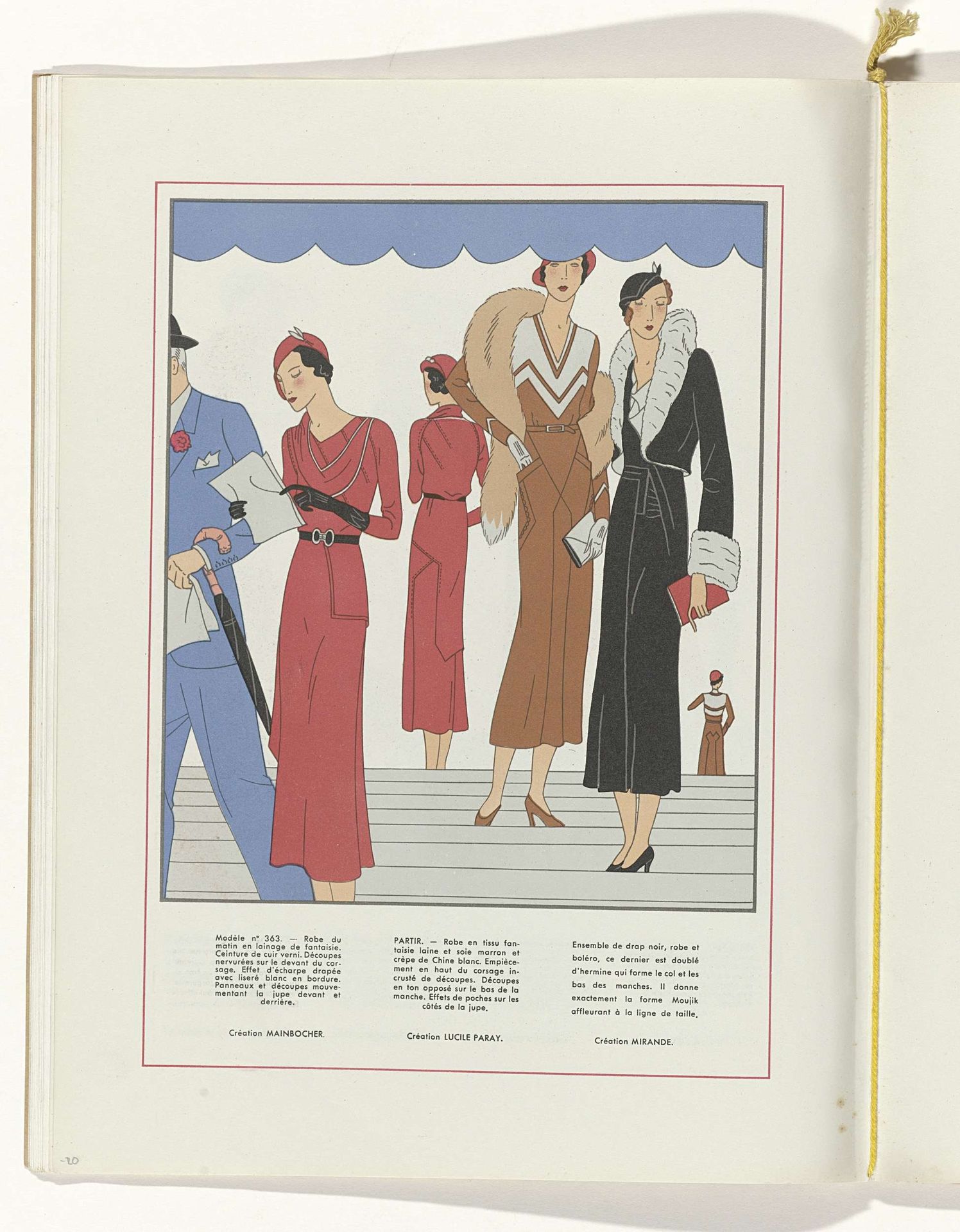 Art - Goût - Beauté, Feuillets de l' élégance féminine, Novembre 1931, No. 135, 12e Année, p. 20 by Anonymous