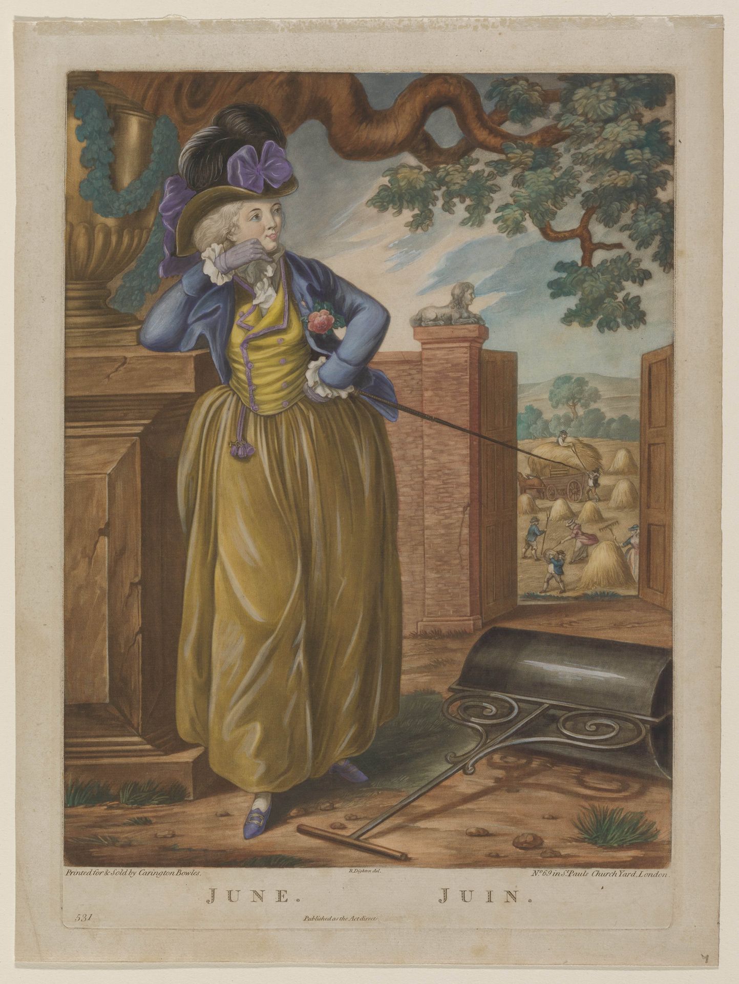 June by Robert Dighton