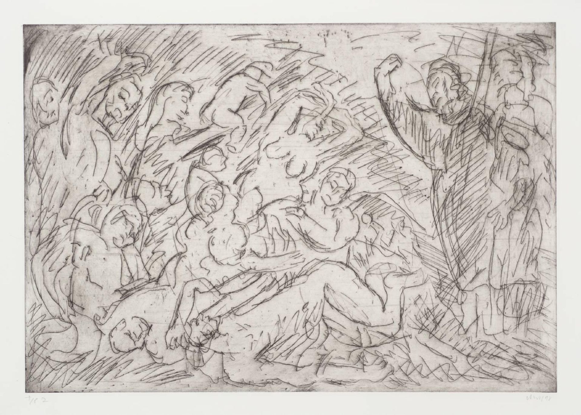 The Brazen Serpent (1) by Leon Kossoff