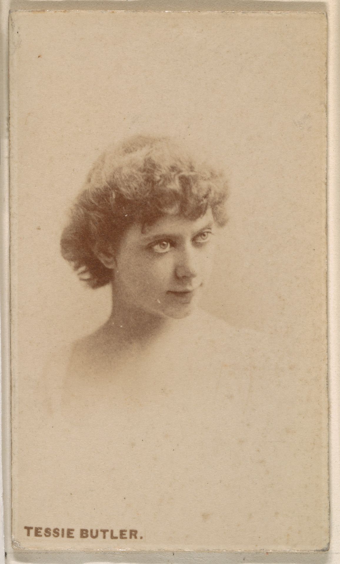 Tessie Butler, from the Actresses series (N246), Type 1, issued by Kinney Brothers to promote Sporting Extra Cigarettes by Kinney Brothers Tobacco Company