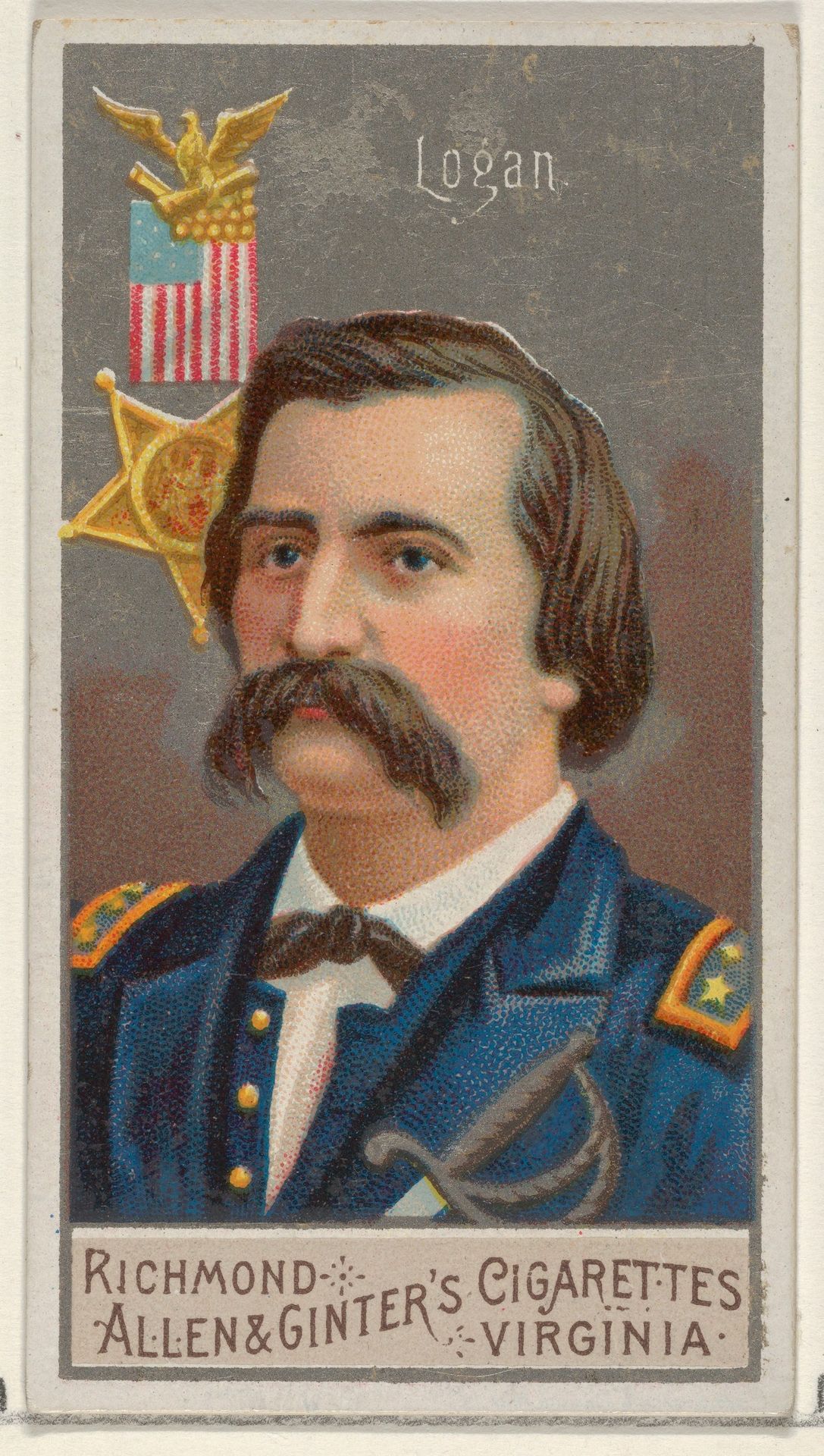John Alexander Logan, from the Great Generals series (N15) for Allen & Ginter Cigarettes Brands by Allen & Ginter