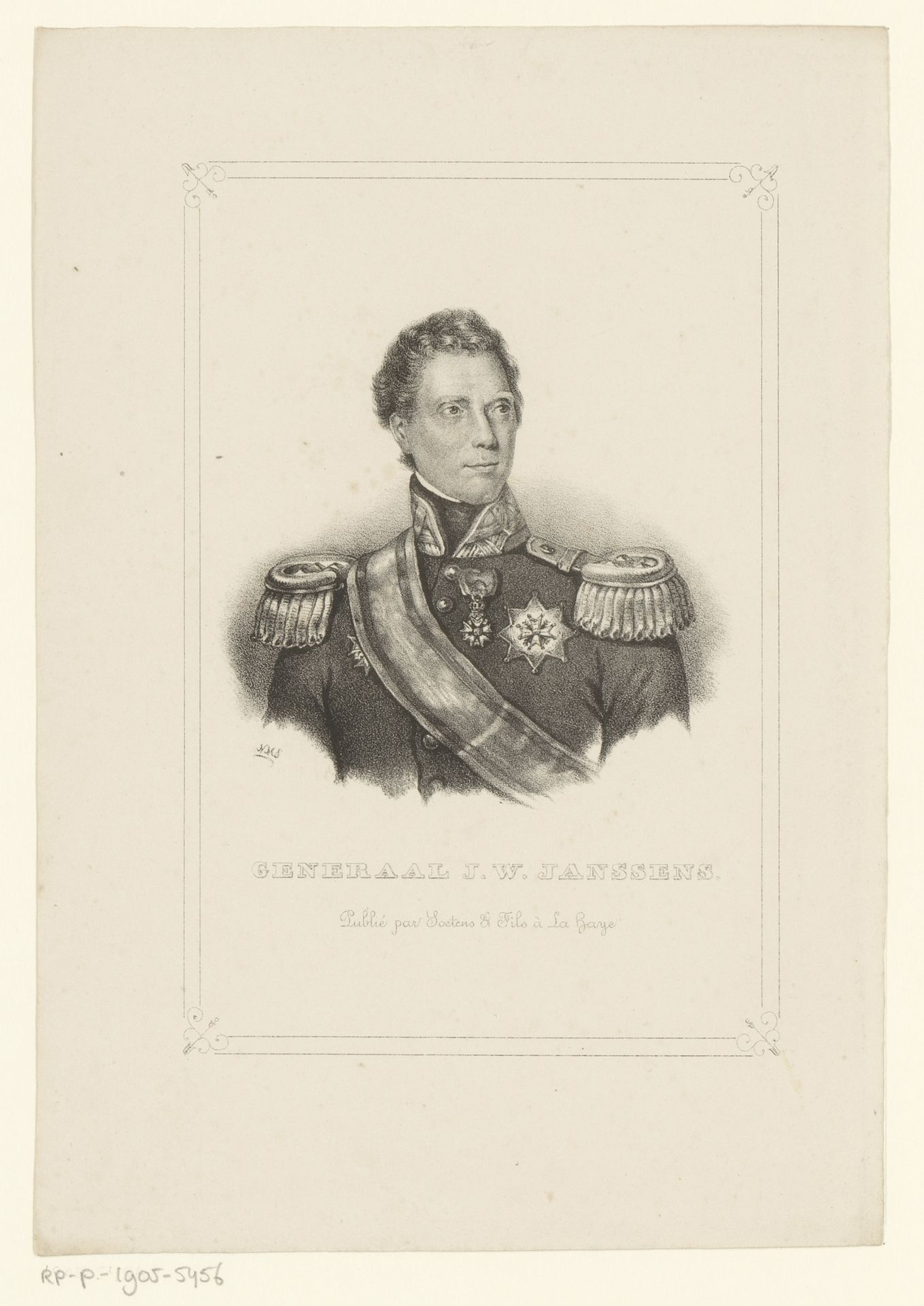 Portret van Jan Willem Janssens by N.M. Schild