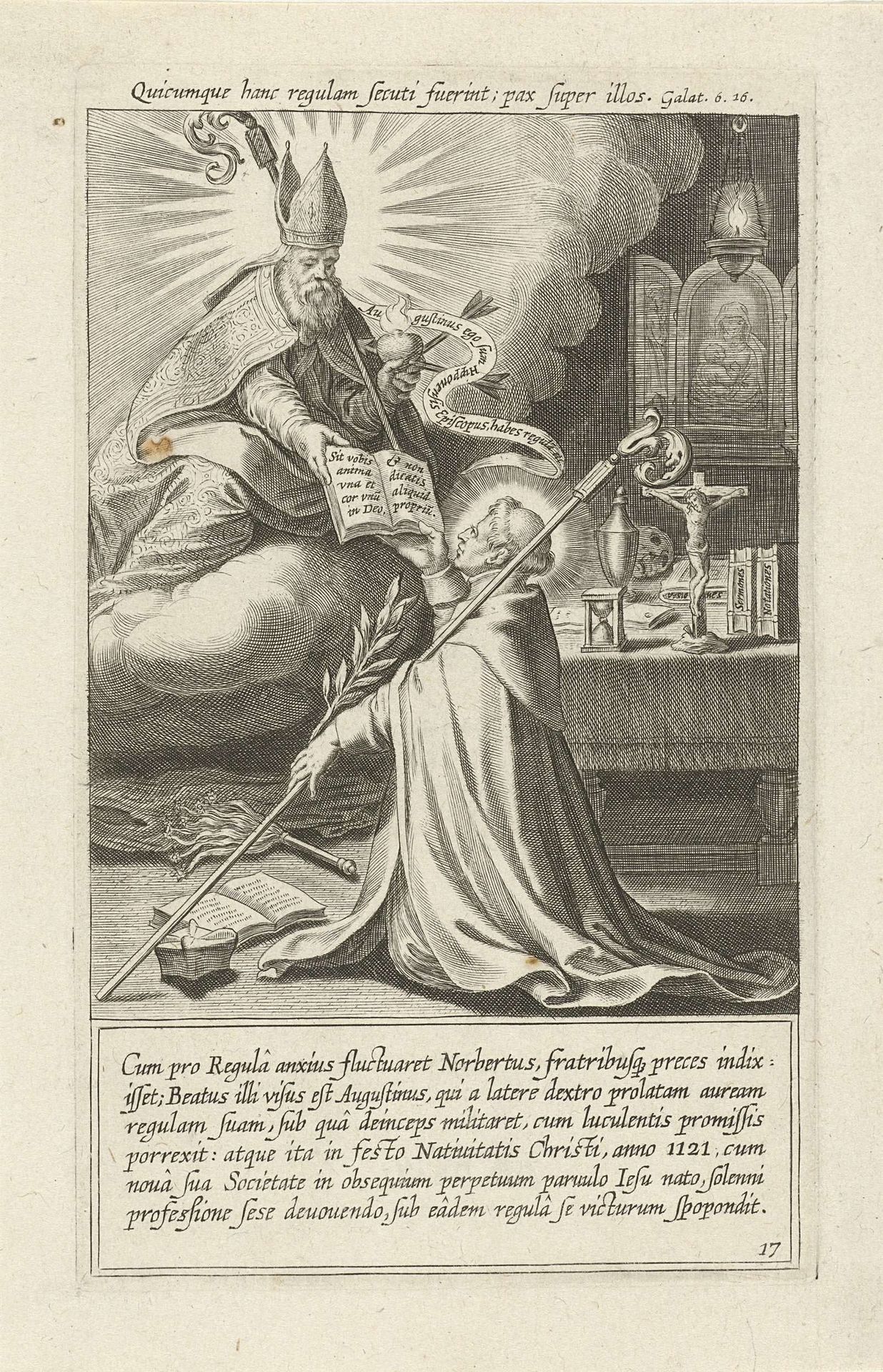 Visioen van de heilige Augustinus by Cornelis Galle I