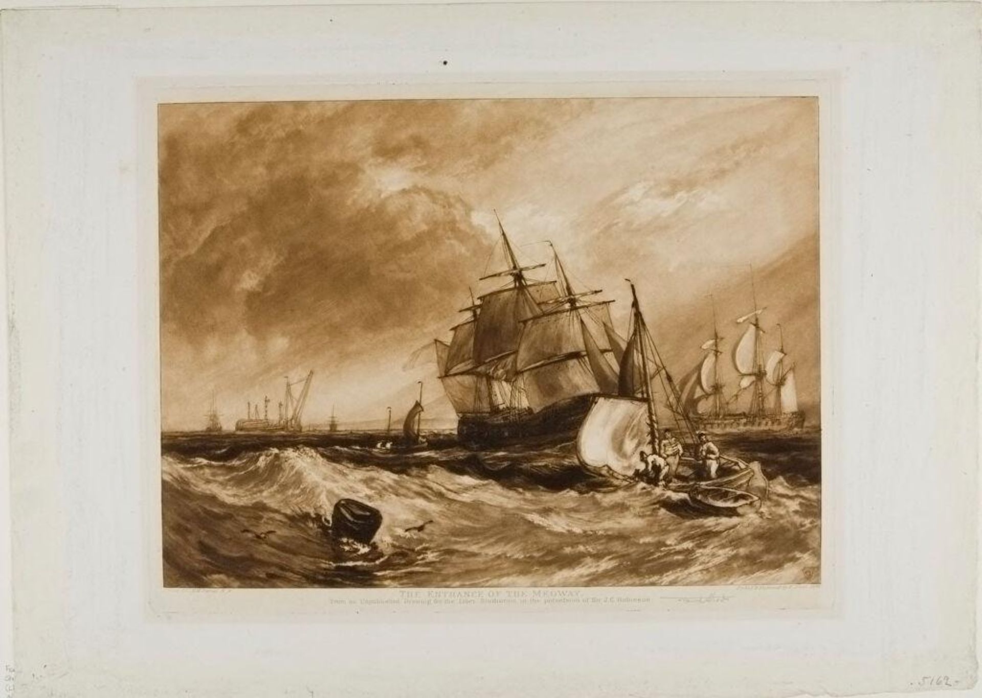 Shipping at the Entrance of the Medway by Frank Short