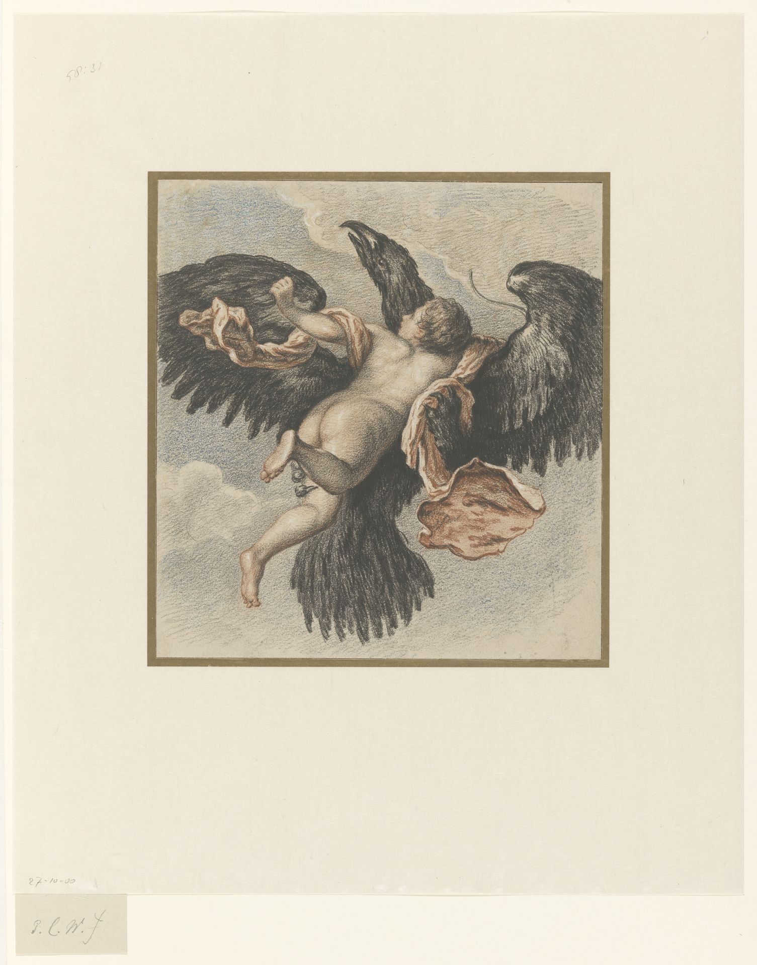 De roof van Ganymedes by Pieter Christoffel Wonder