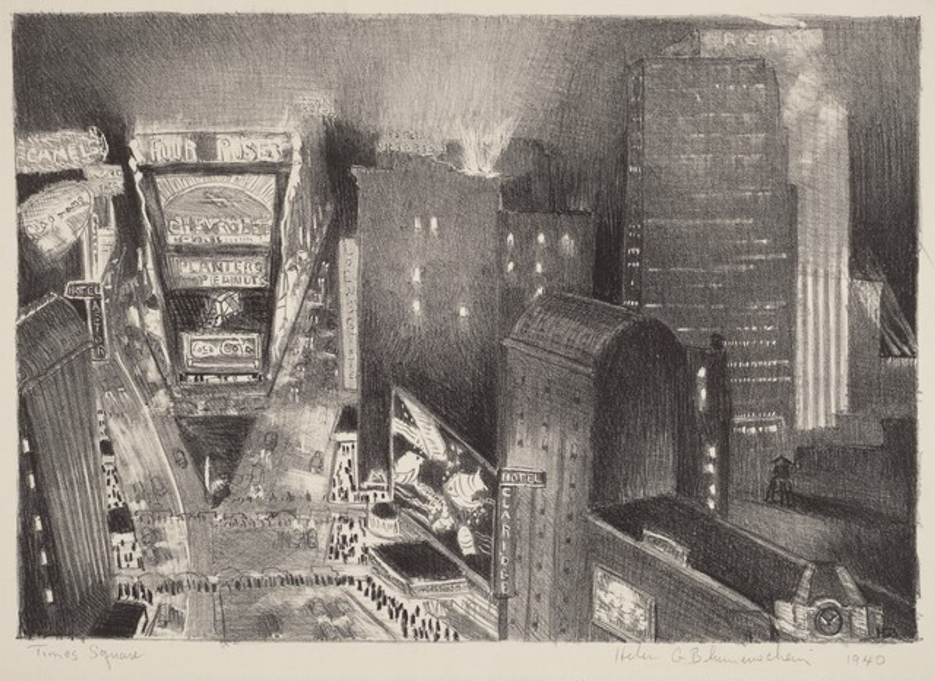 Times Square by Helen Green Blumenschein