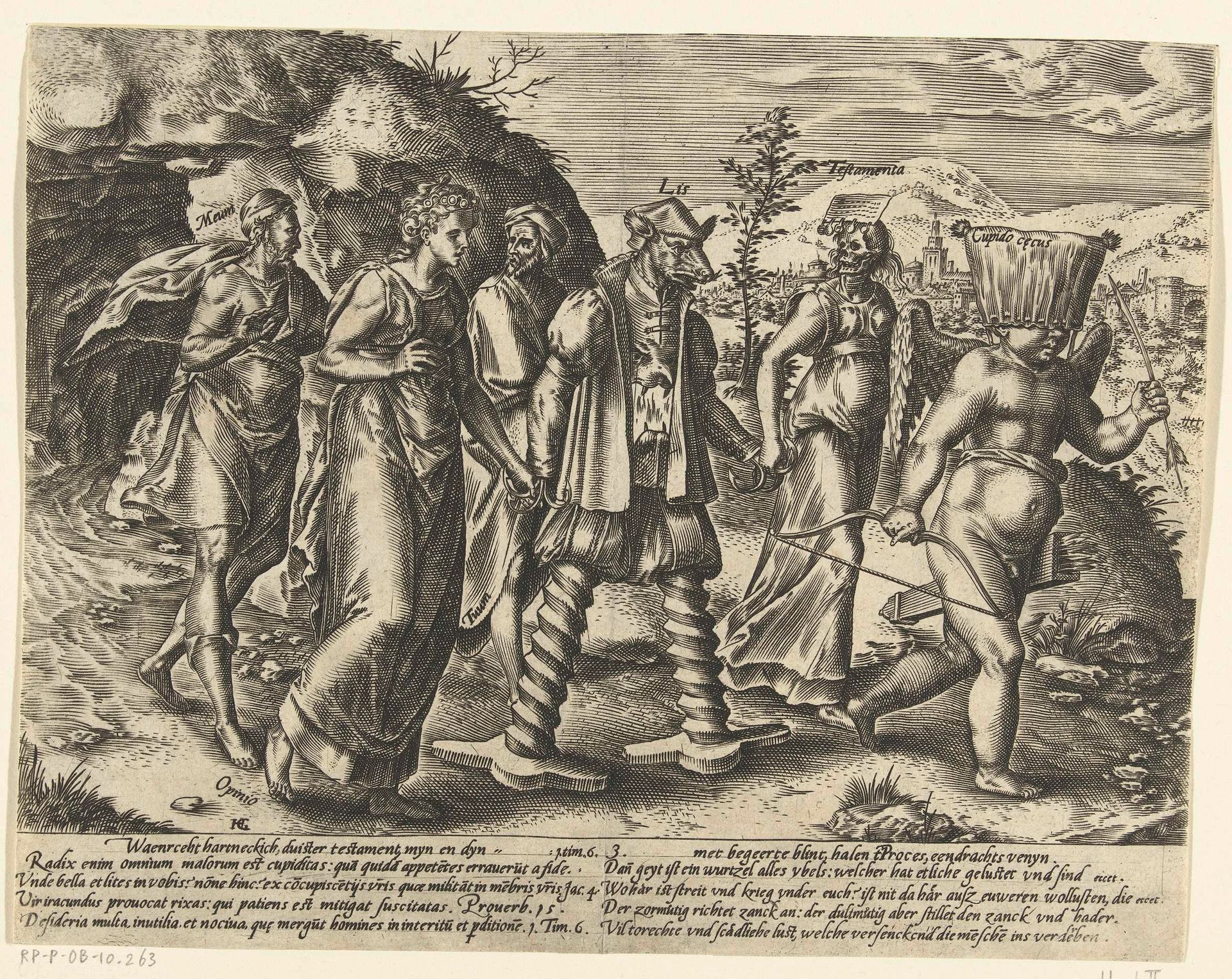 Proces volgt Blinde Begeerte by Hendrick Goltzius