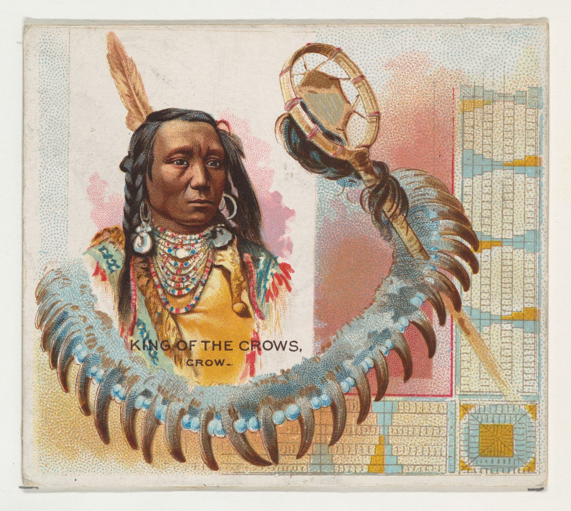 King of the Crows, Crow, from the American Indian Chiefs series (N36) for Allen & Ginter Cigarettes by Allen & Ginter