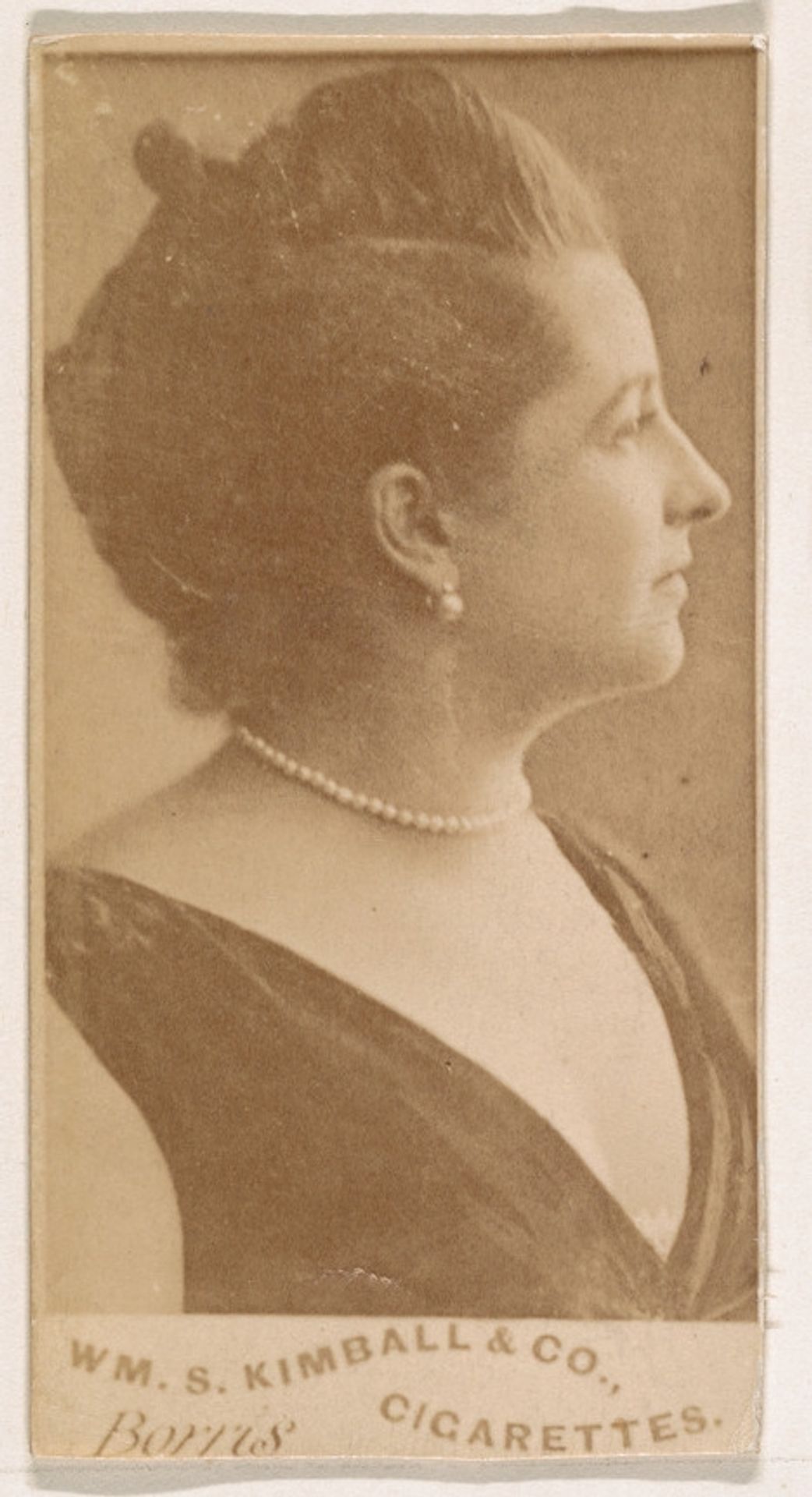 Miss Borris, from the Actresses series (N203) issued by Wm. S. Kimball & Co. by William S. Kimball & Company