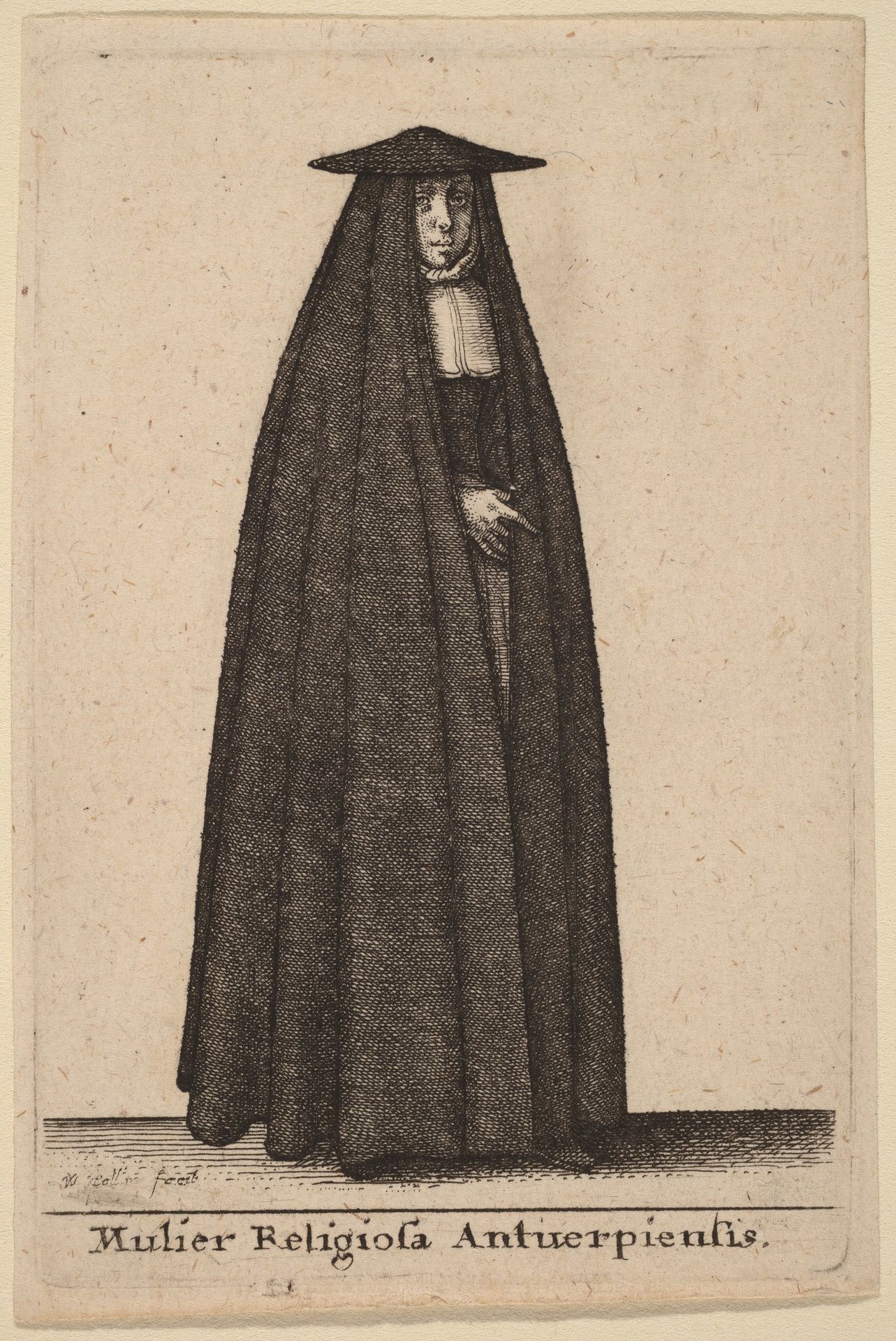 Mulier Religiosa Antuerpiensis by Wenceslaus Hollar