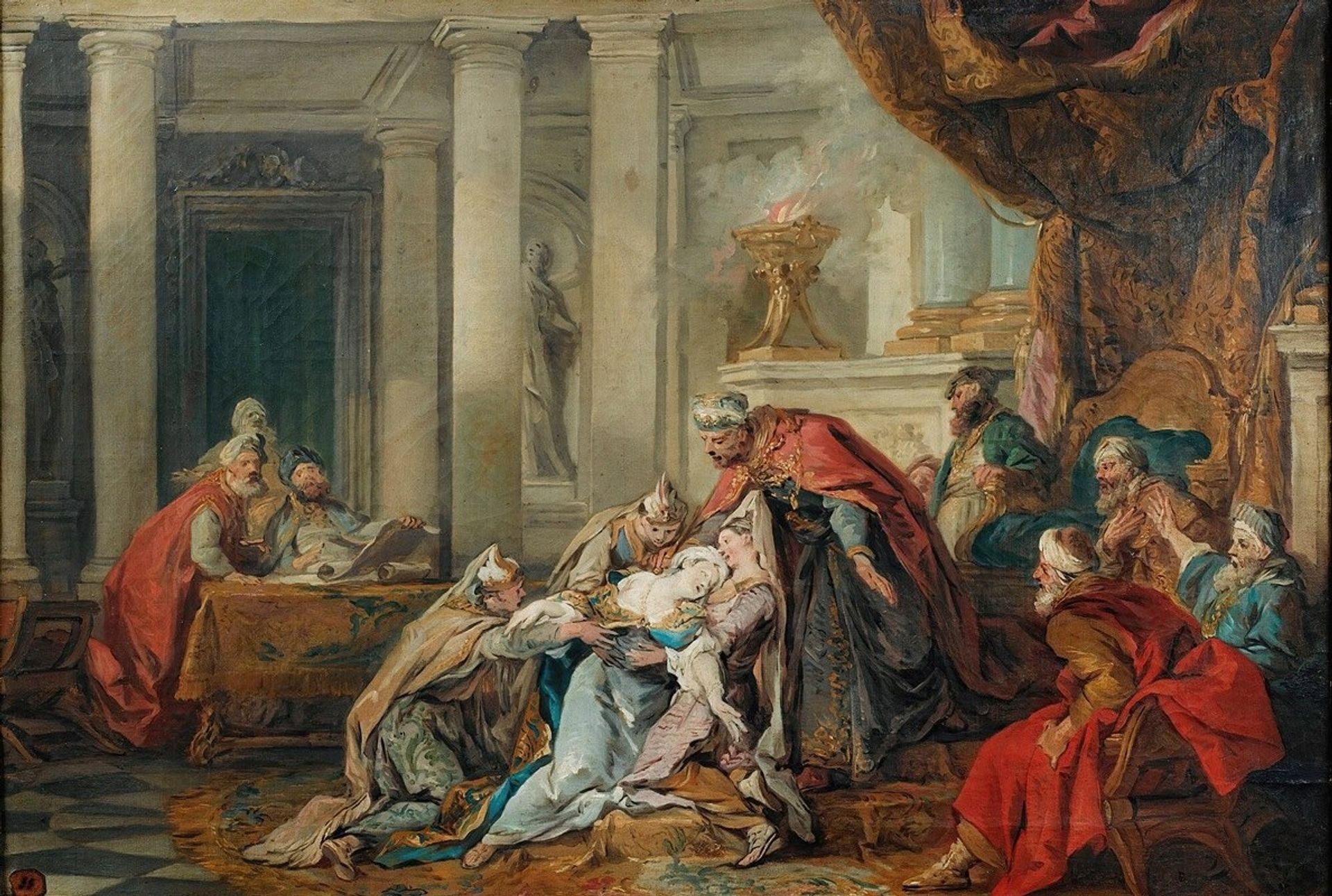 The fainting of Esther by Jean-François de Troy