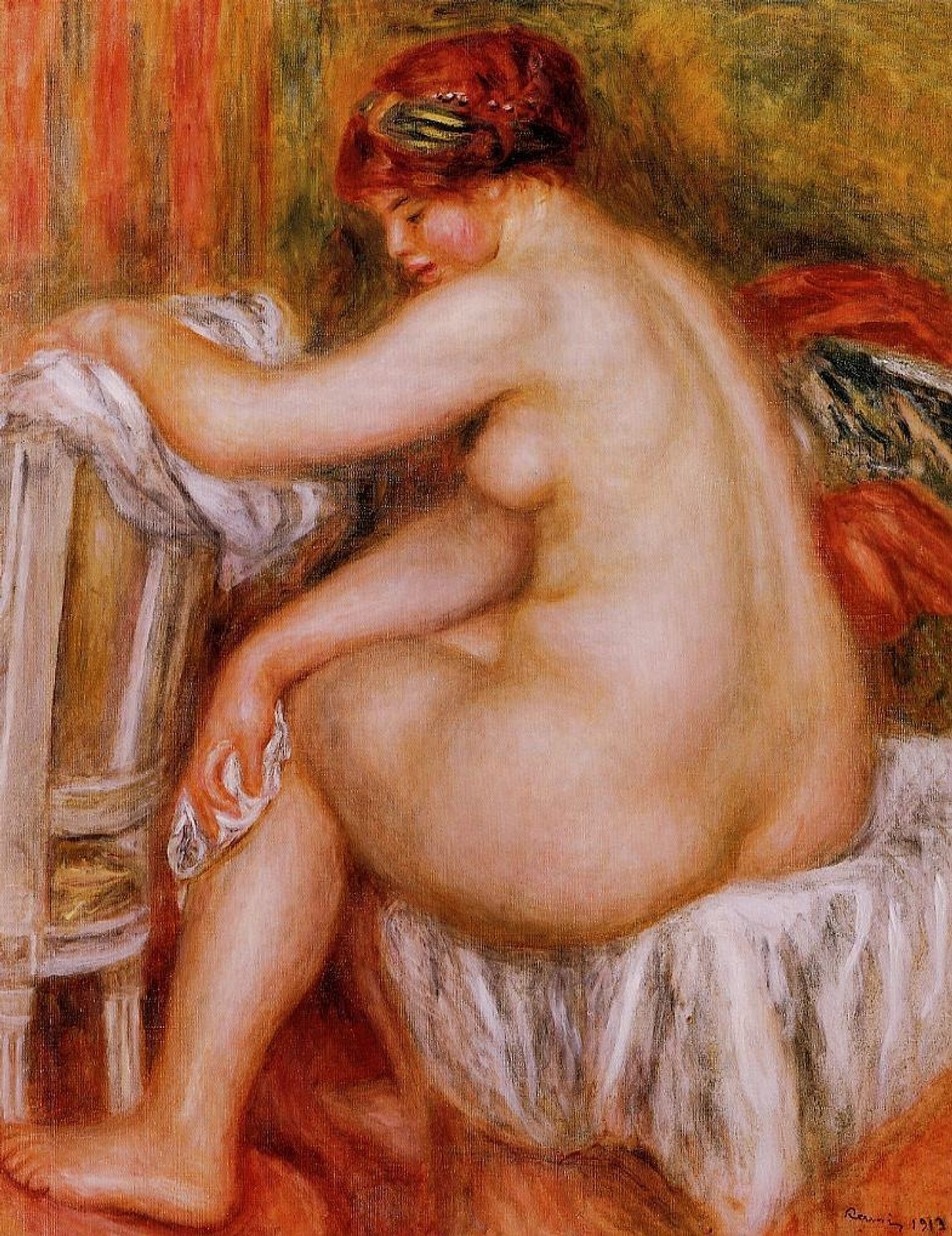 Seated Nude by Pierre-Auguste Renoir