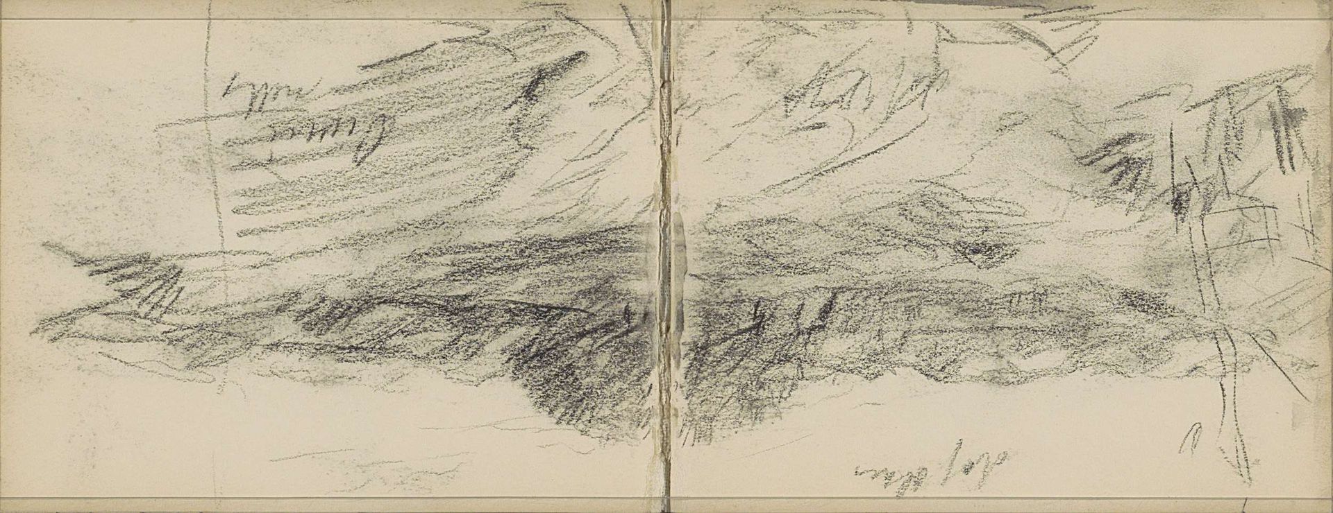 Landschap, mogelijk een duinlandschap by Johan Antonie de Jonge