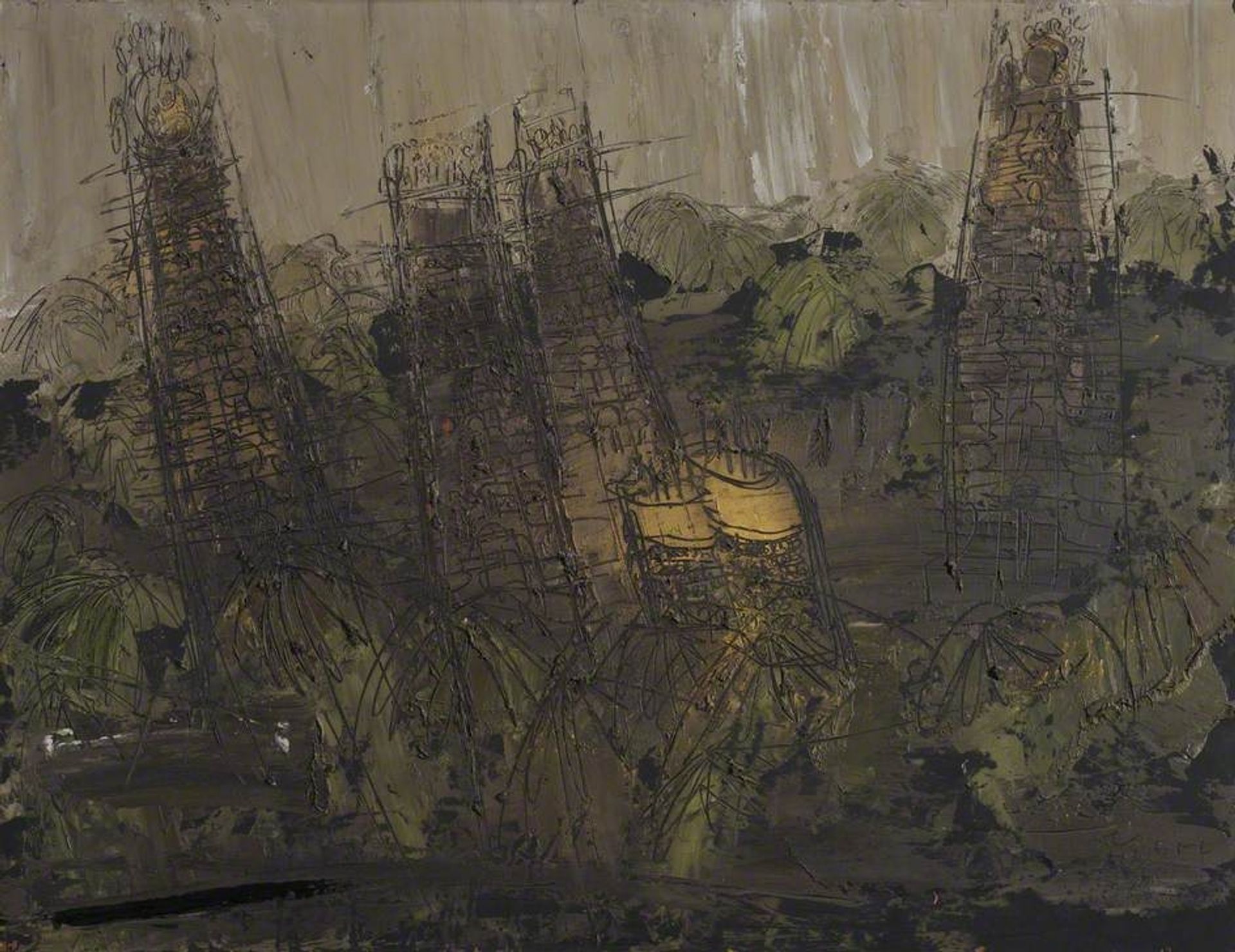 India, Temples No.2 (Sri Ranganathaswamy Temple, Tiruchirapalli) by William Congdon