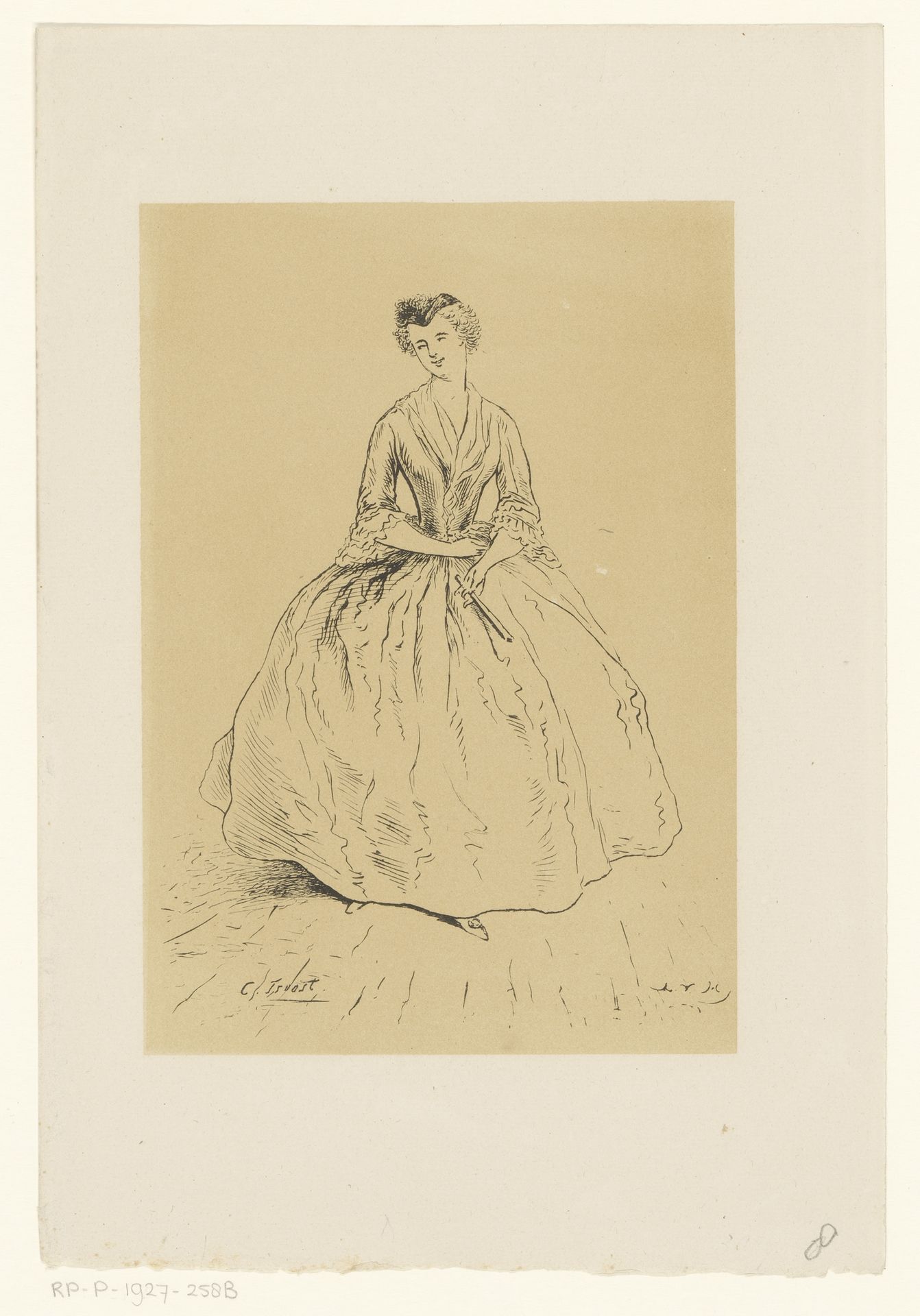 Jonge vrouw by Alexander Ver Huell