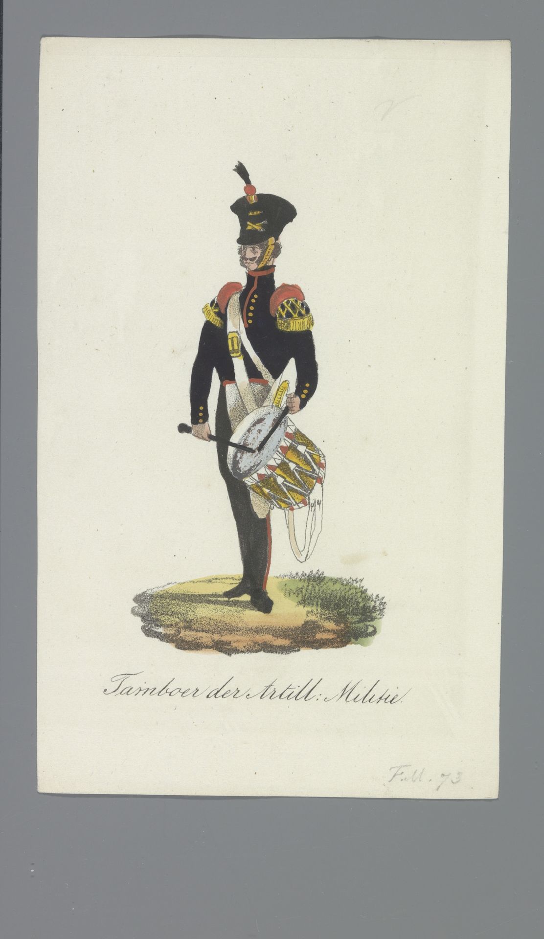 Tamboer der Artill: Militie by Albertus Verhoesen