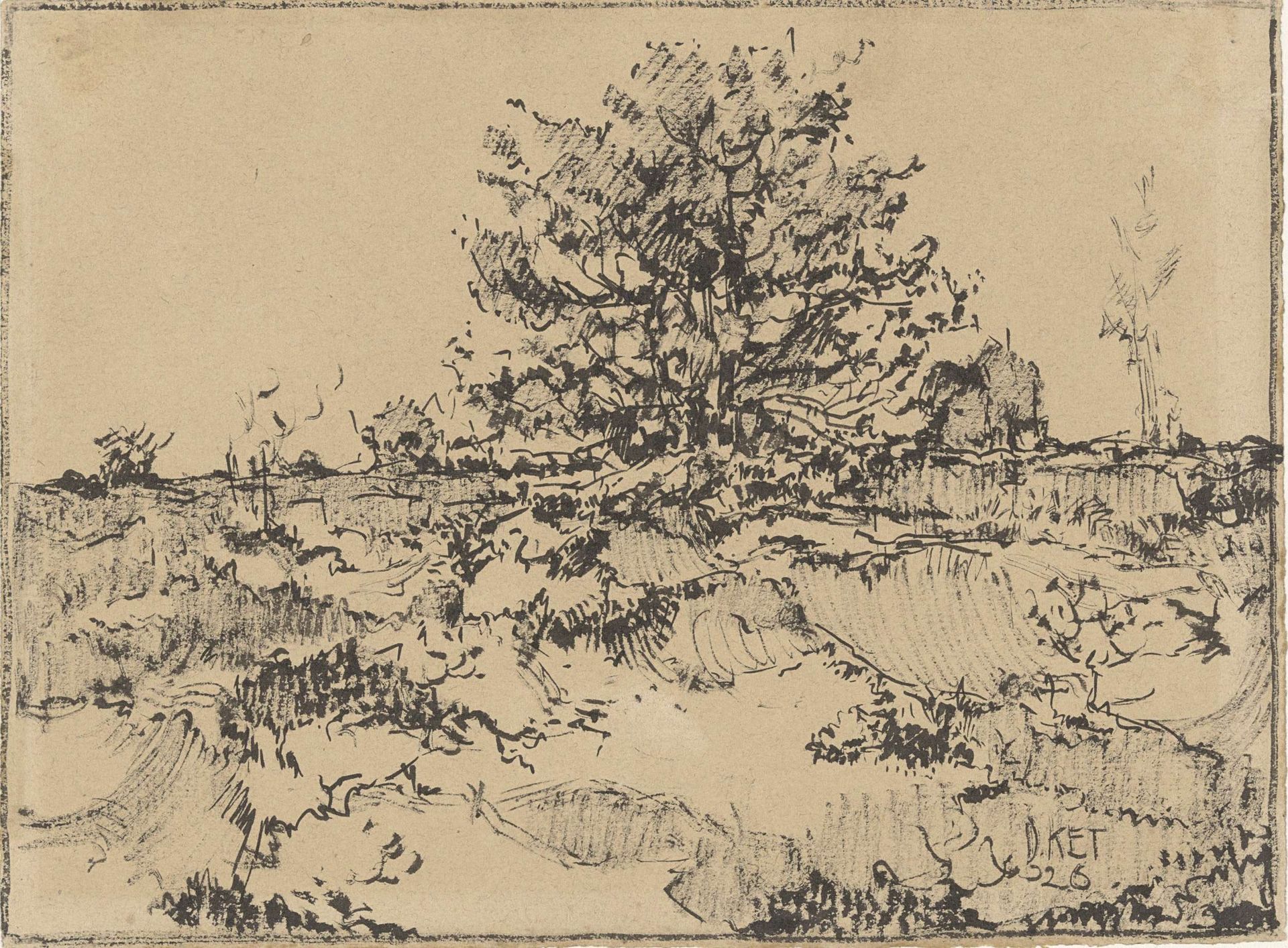 Heide bij Ede by Dick Ket
