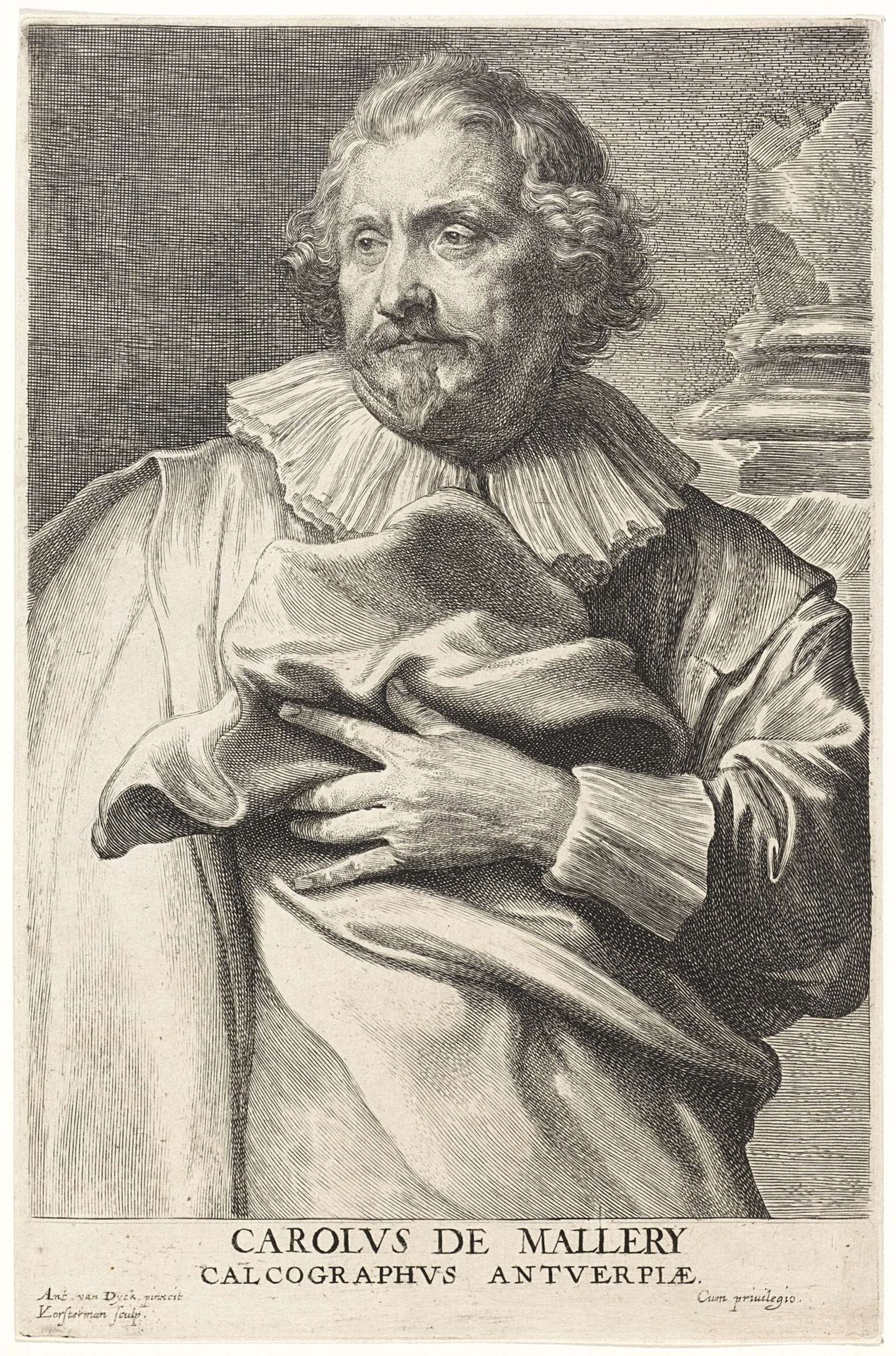Portret van Karel van Mallery by Lucas Vorsterman I