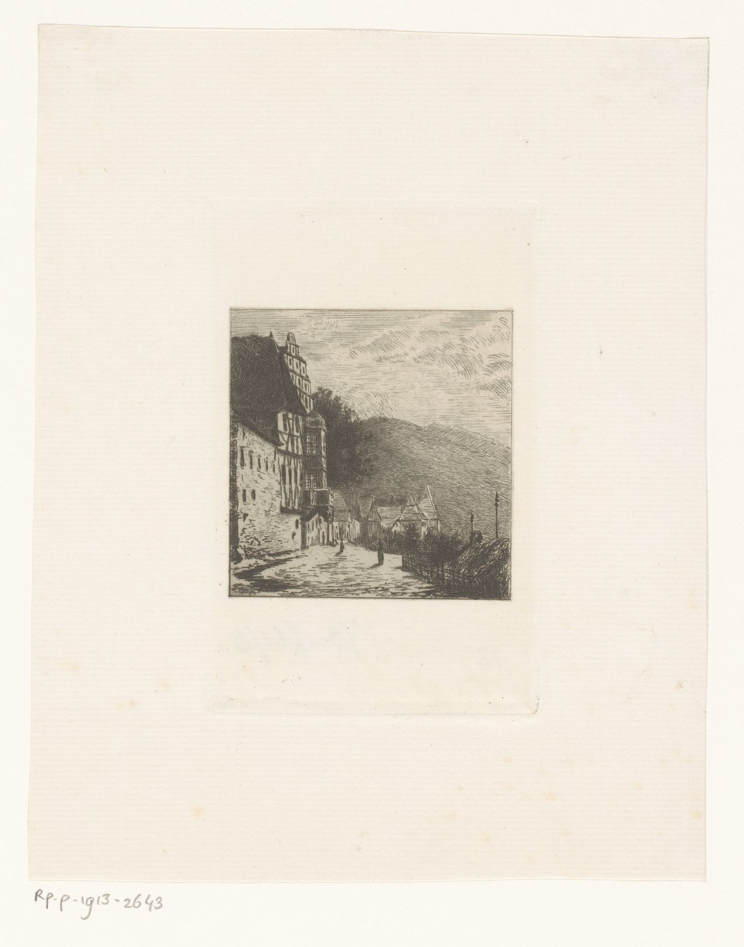 Gezicht op een Zwitsers dorp in de bergen by Emilie Rolin-Jacquemijns