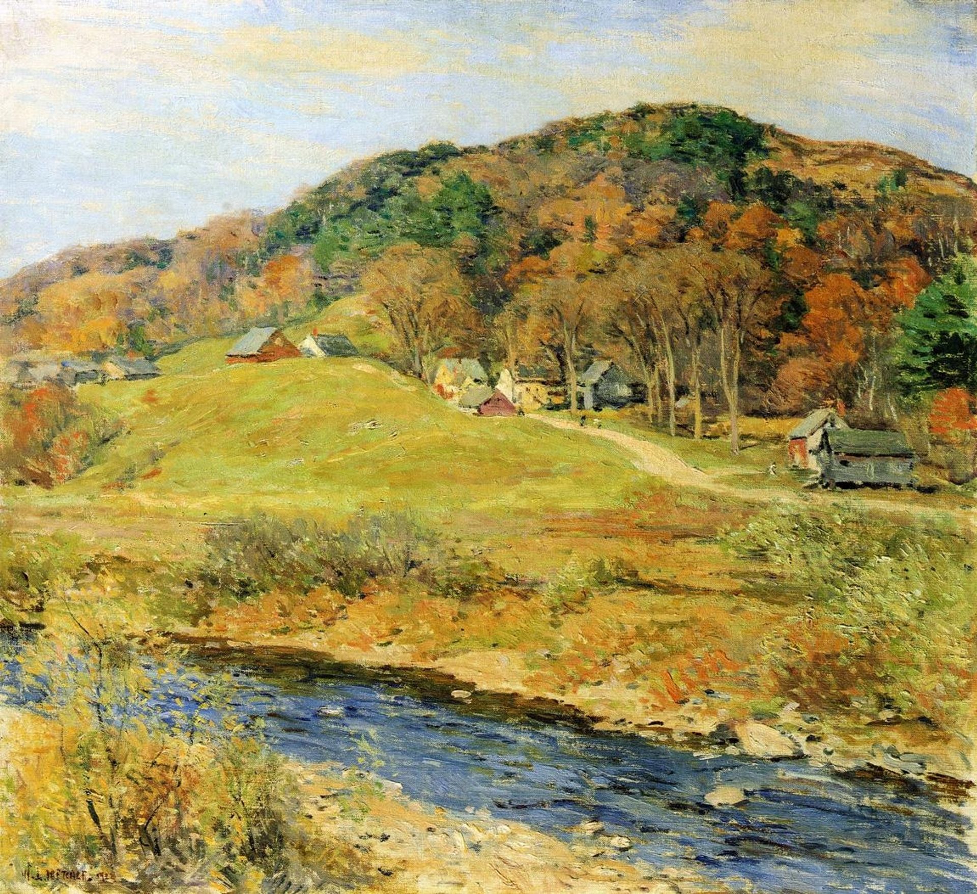November Mist by Willard Metcalf