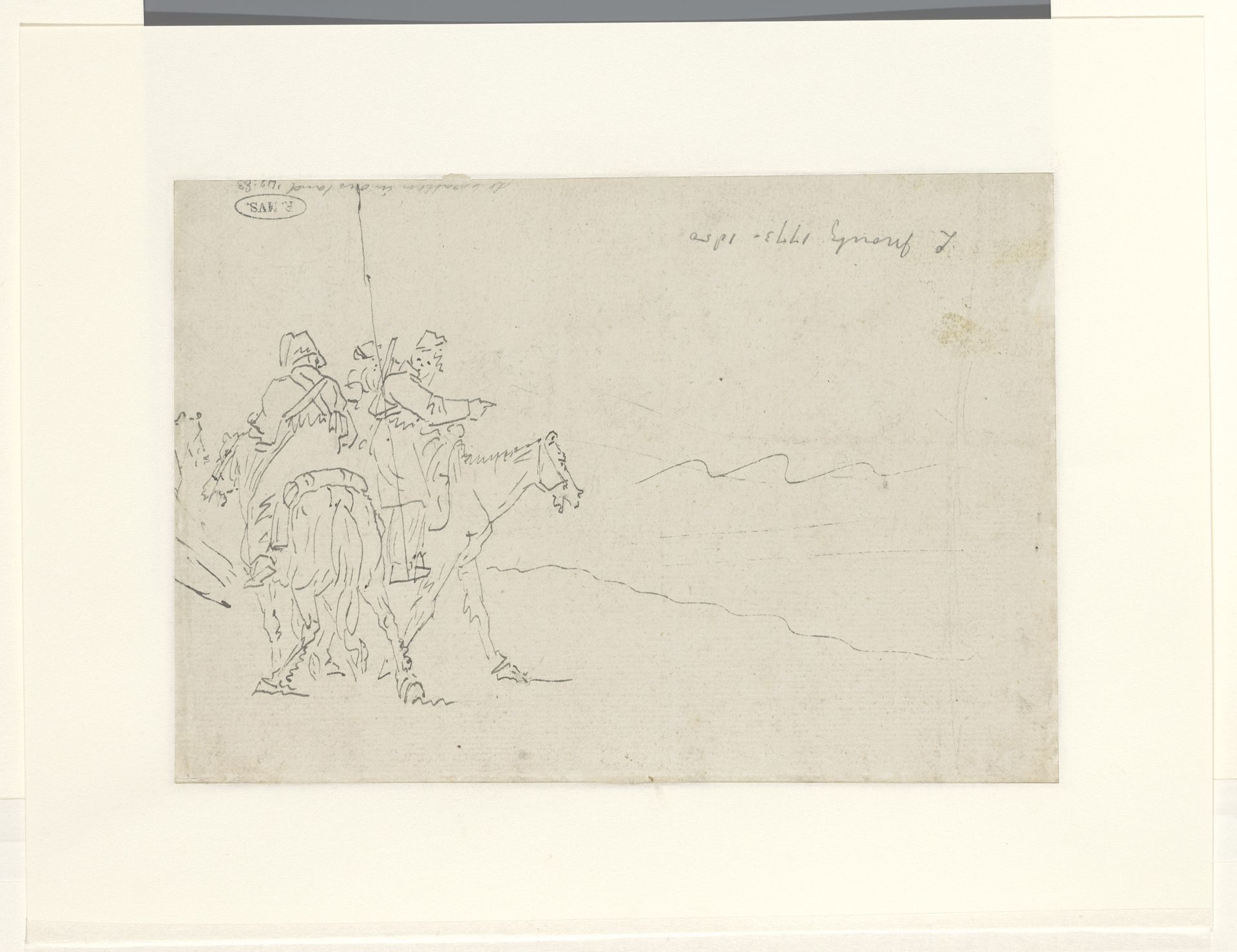 Twee ruiters by Louis Moritz