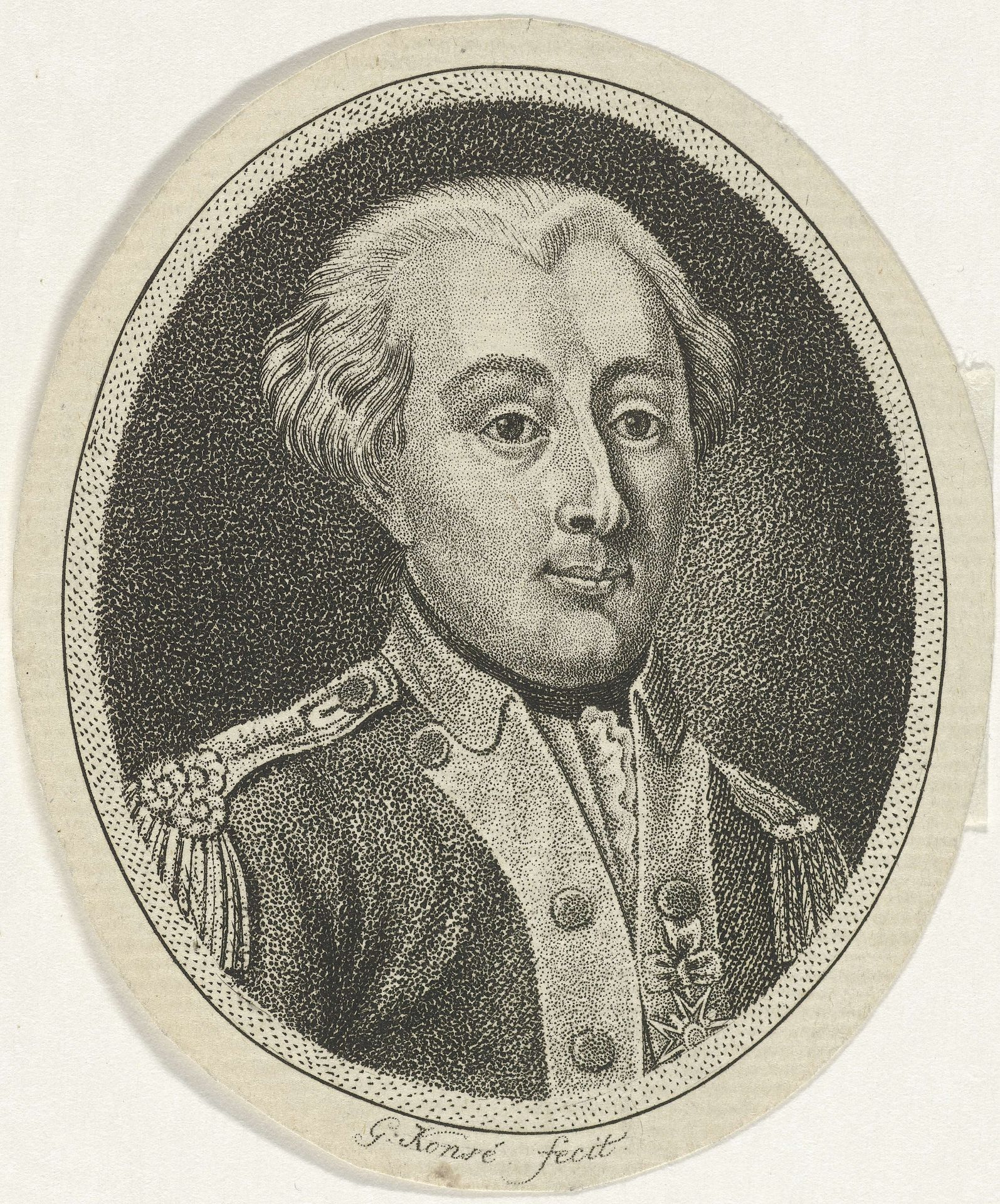 Portret van Abraham Valentijn by Gerrit Konsé