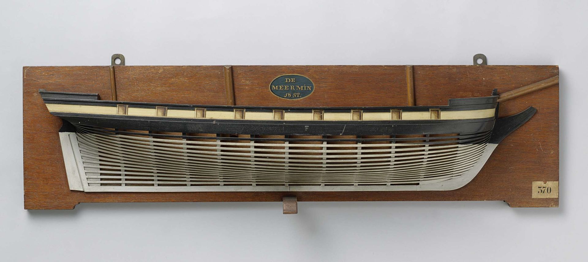Half Model of an 18-Gun Brig by Anonymous