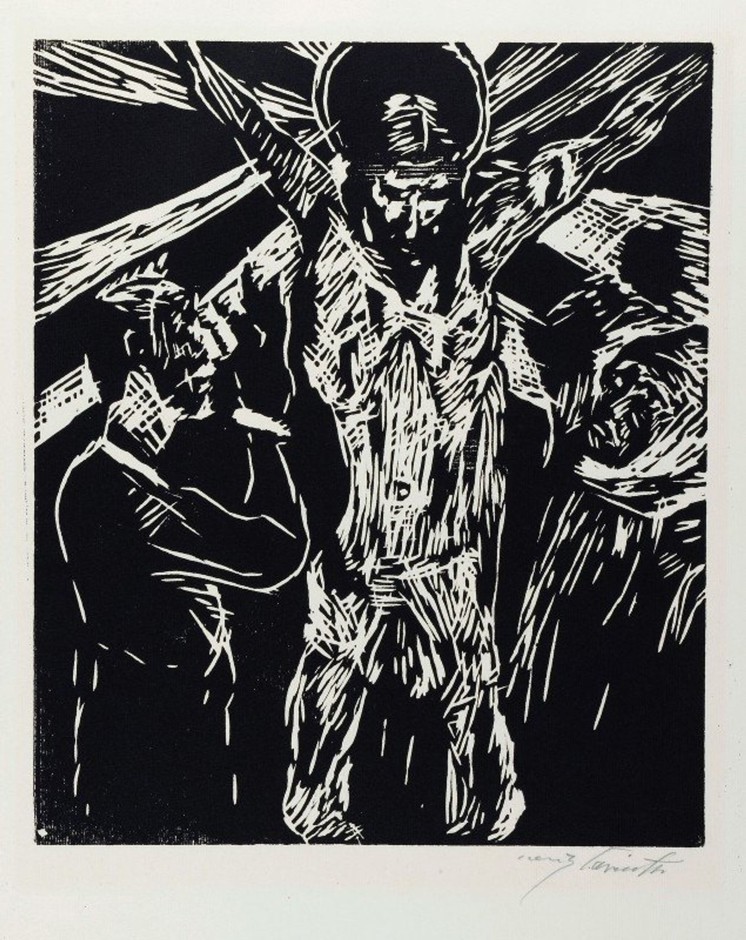 Christus am Kreuz by Lovis Corinth