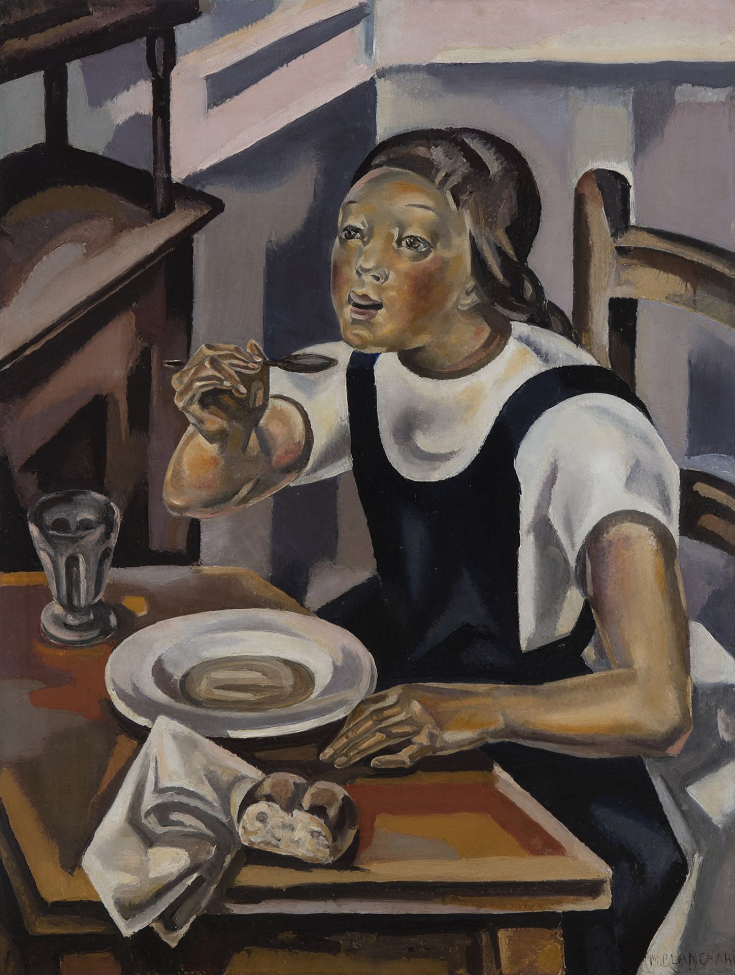 La Fillette À La Soupe by María Blanchard