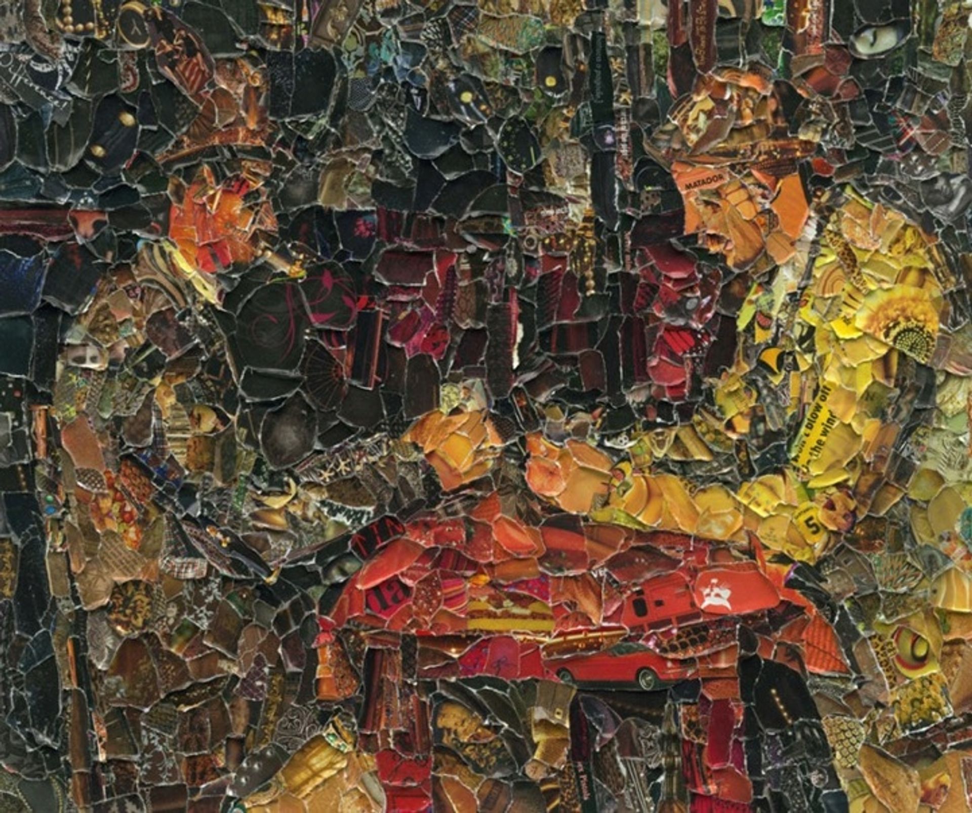 The Card Players, after Cézanne (Pictures of Magazines 2) by Vik Muniz