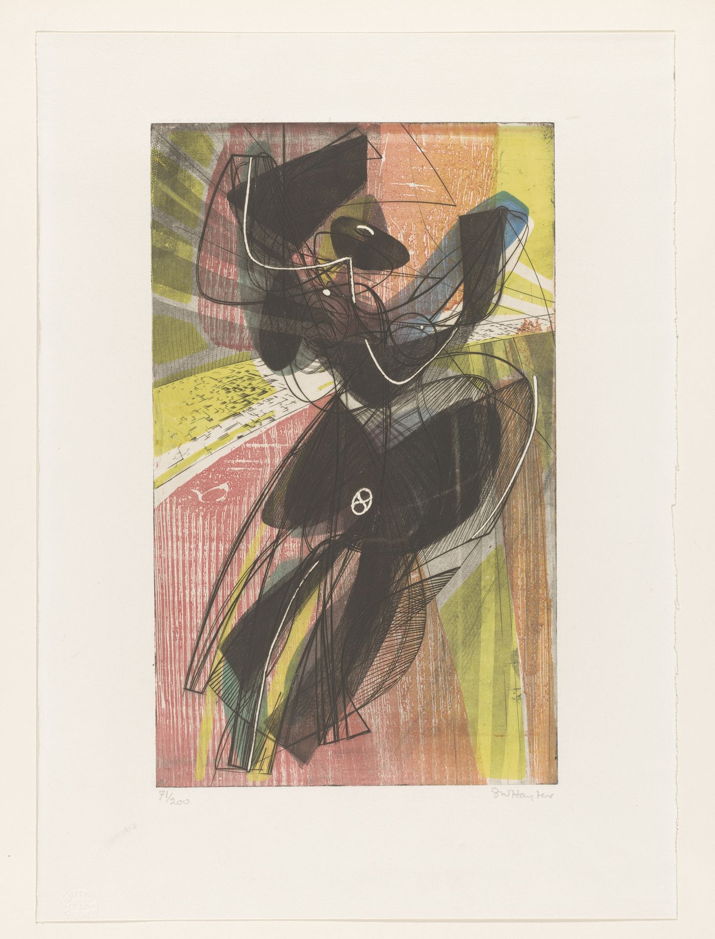 Abstracte compositie by Stanley William Hayter