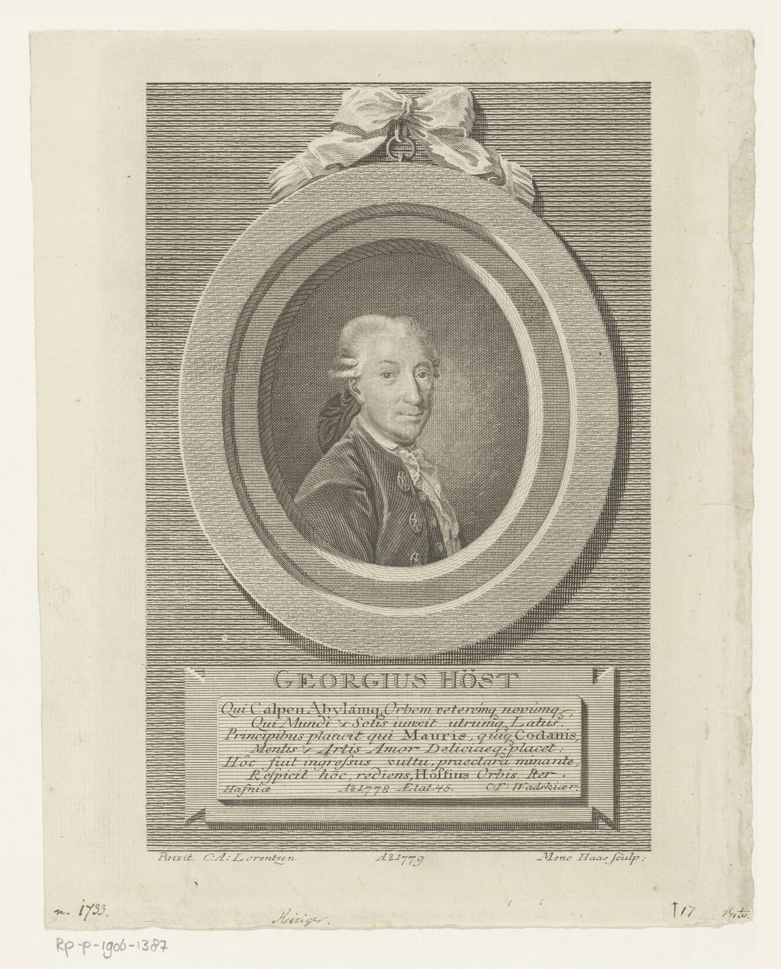Portret van Georg Hjersing Høst op 45-jarige leeftijd by Meno Haas