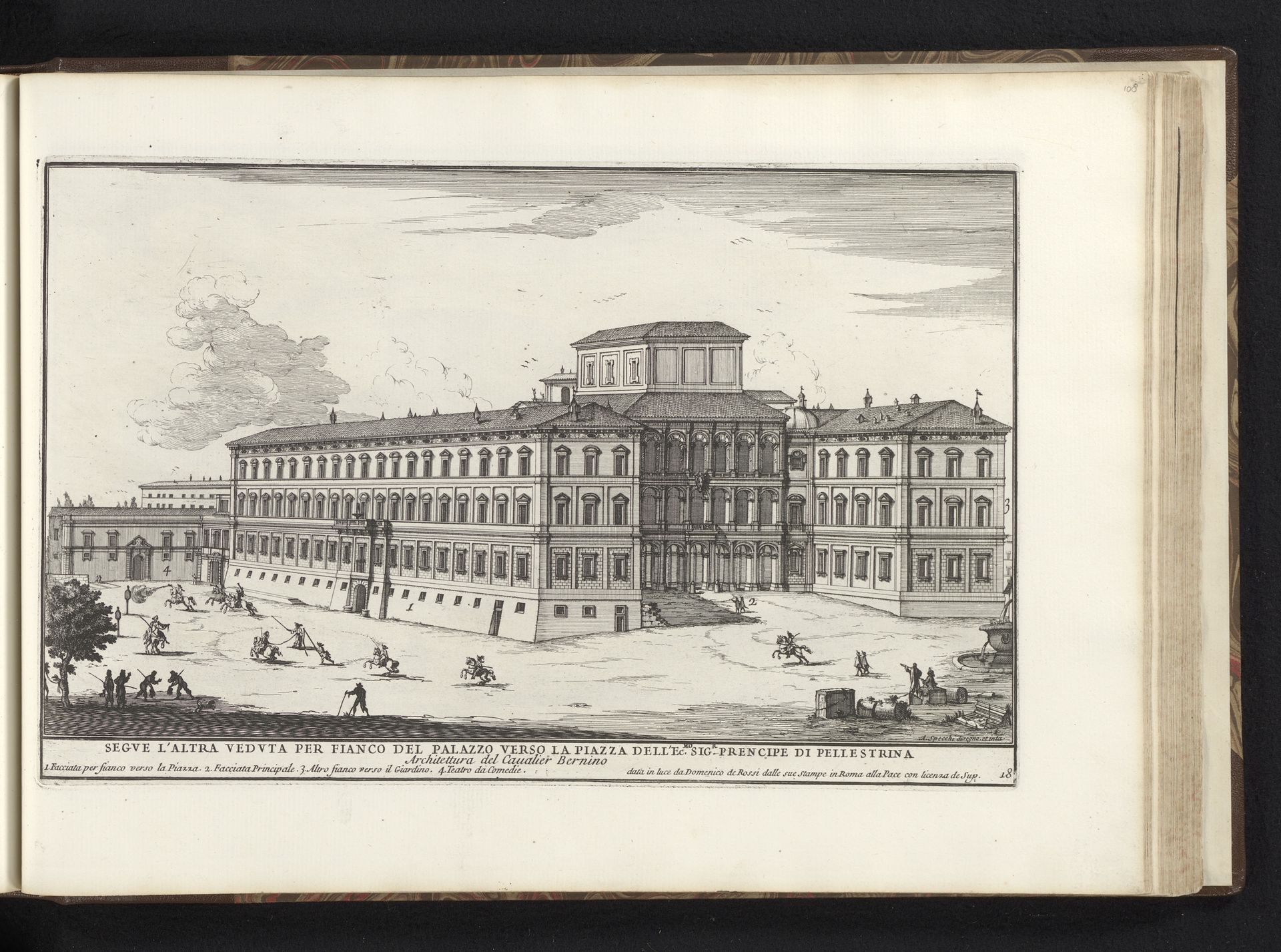 Palazzo Barberini te Rome by Alessandro Specchi