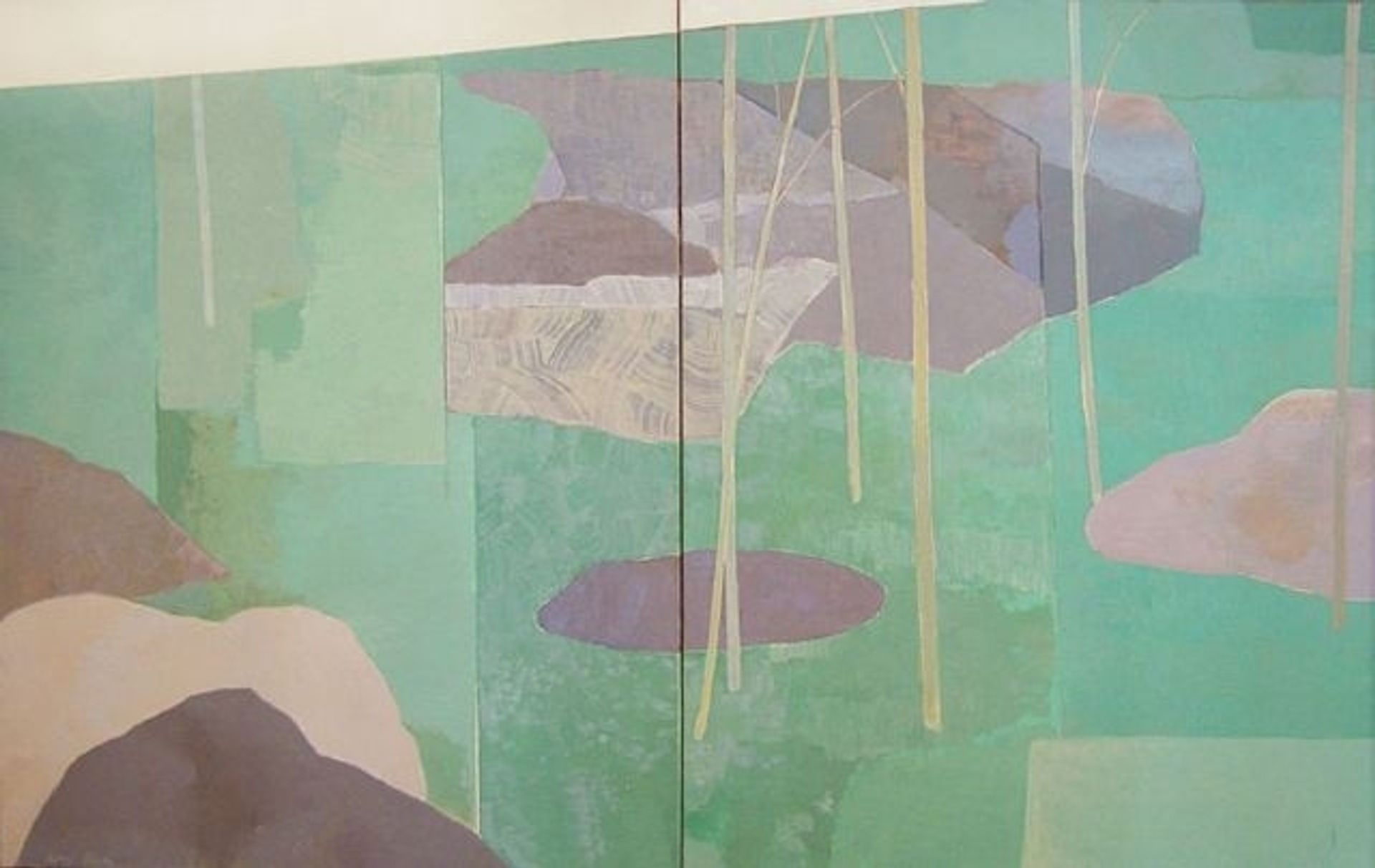 Young Bamboo (Diptych) by Kenzo Okada