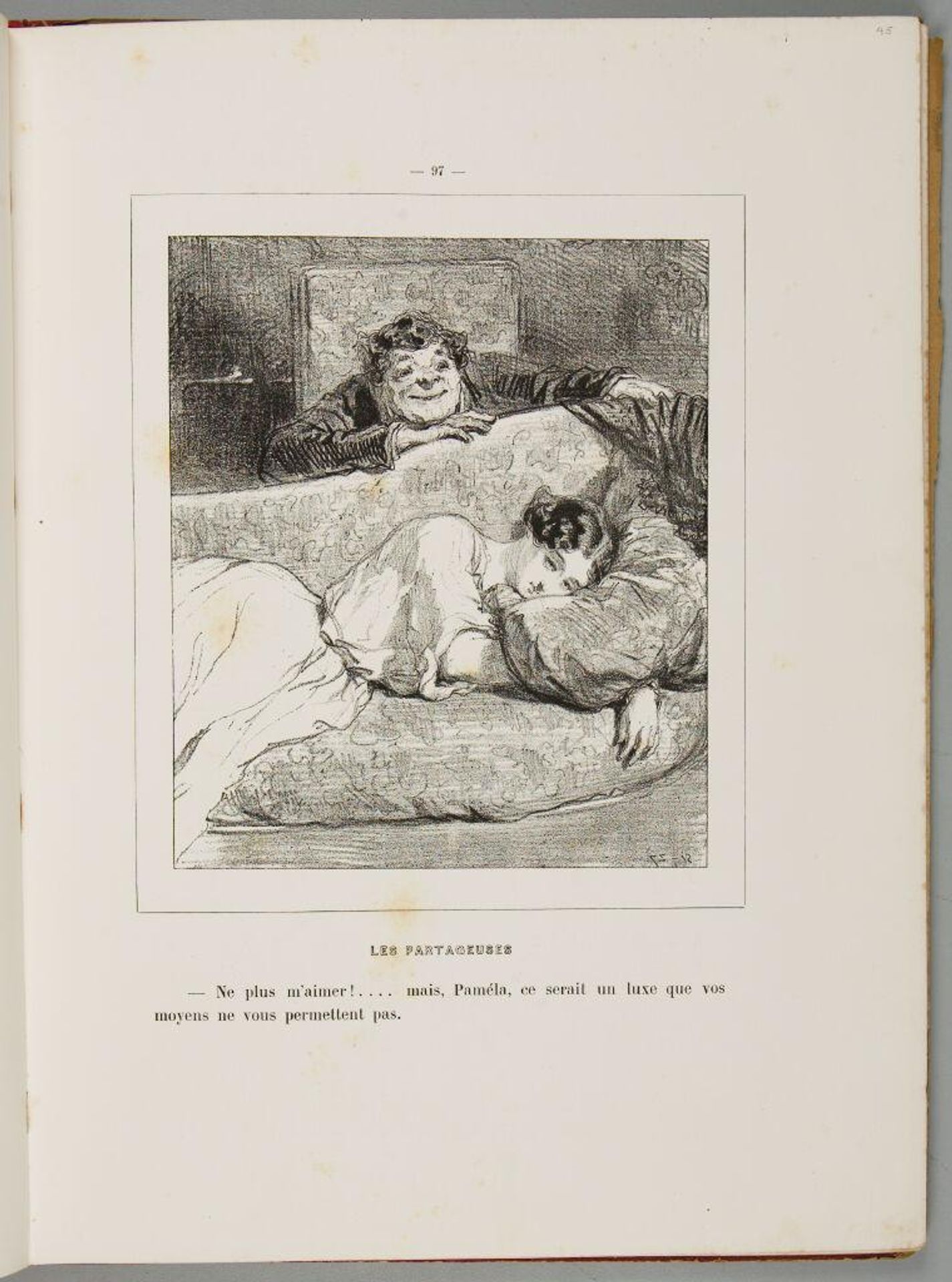 Don't love me anymore?! ... Why Pamela, that would be a luxury that your methods do not permit you., p. 97 by Paul Gavarni