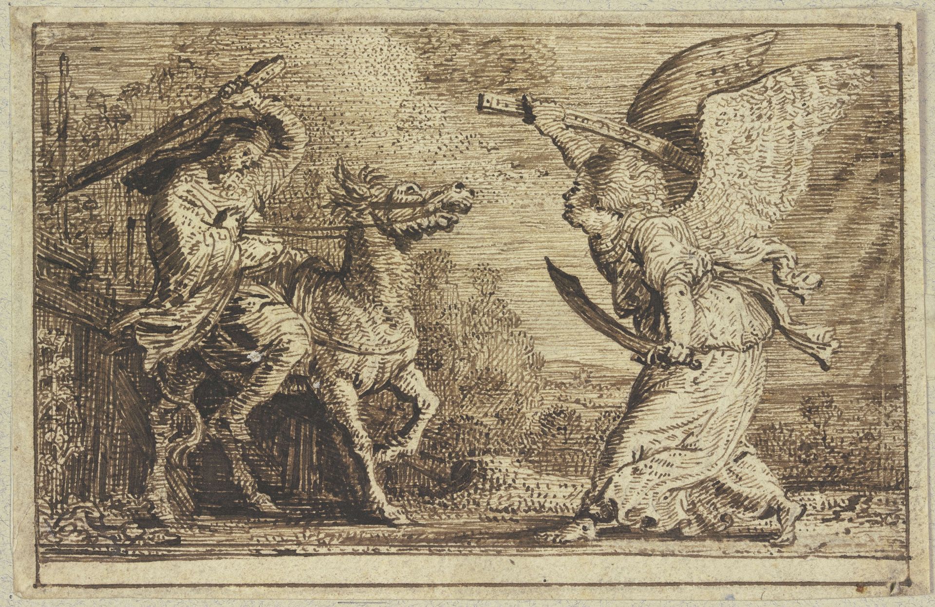 The Angel Appears to Balaam by Claes Moeyaert