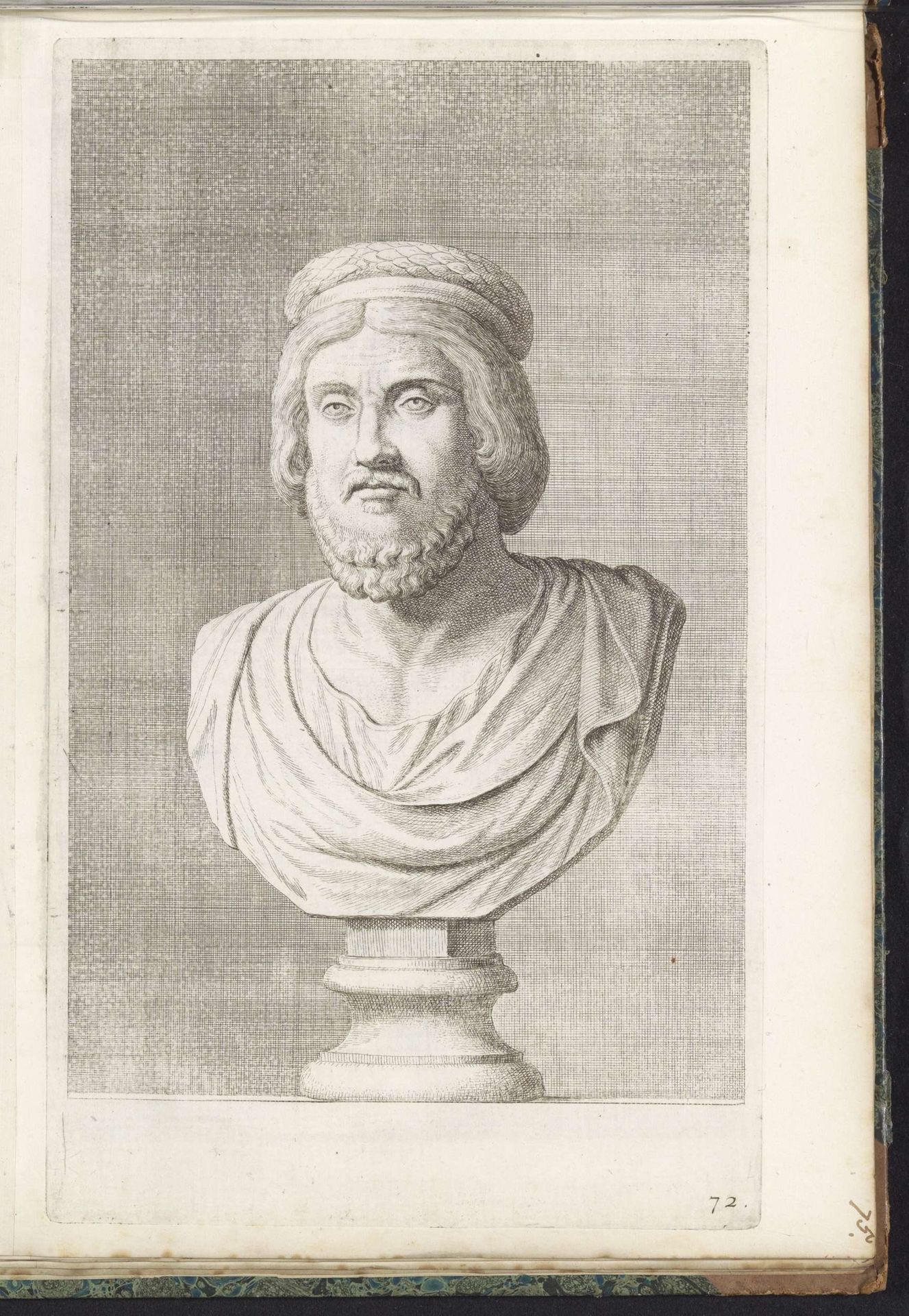 Buste van een man met priesterlijke kroon by Hubert Quellinus