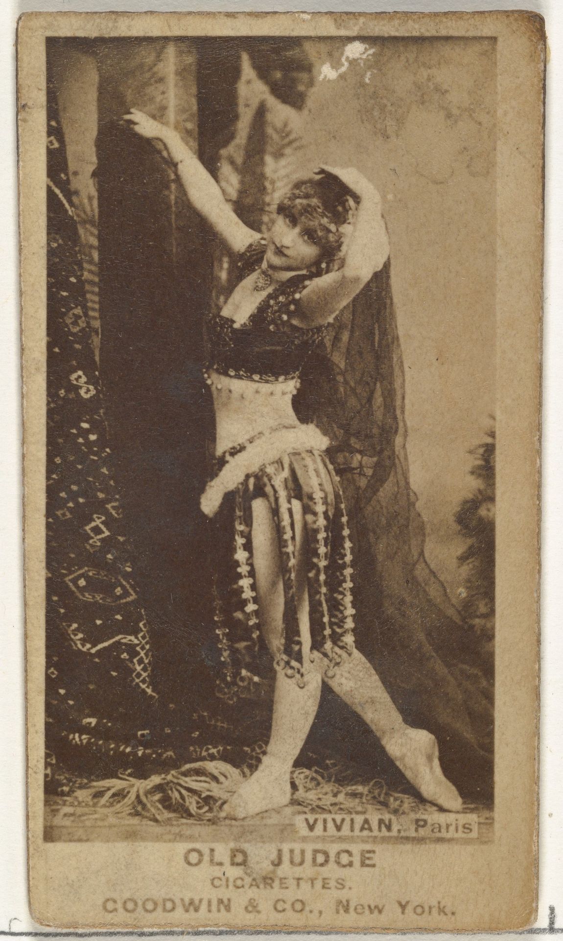 Mlle. Vivian, Paris, from the Actors and Actresses series (N171) for Old Judge Cigarettes by Goodwin & Company