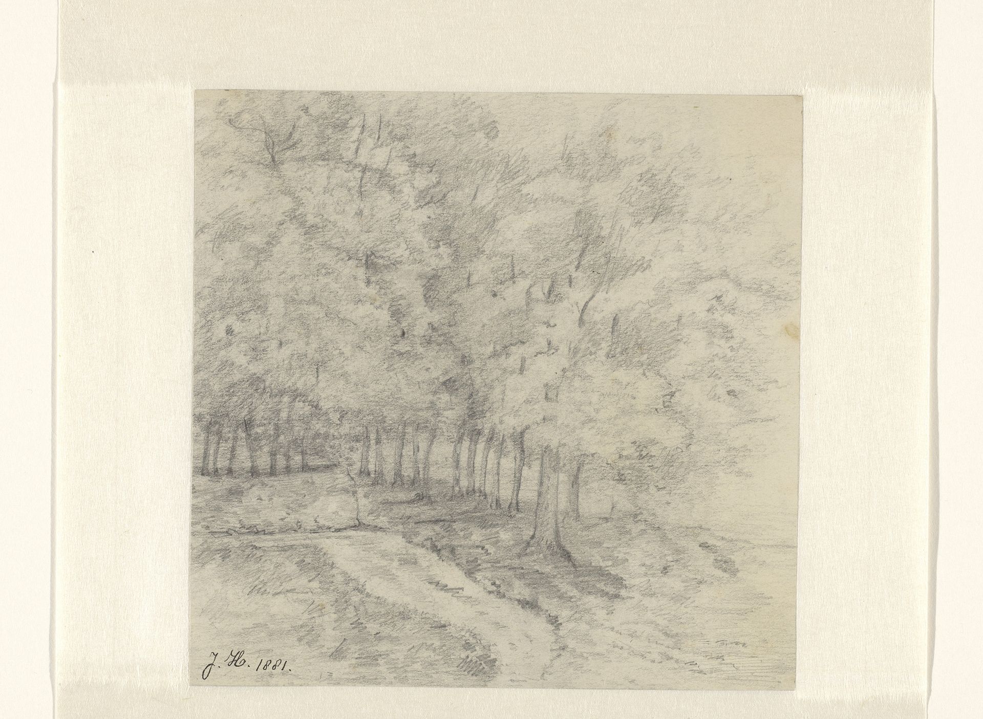 Landschap met bomen by Jeanne Marie Heynsius