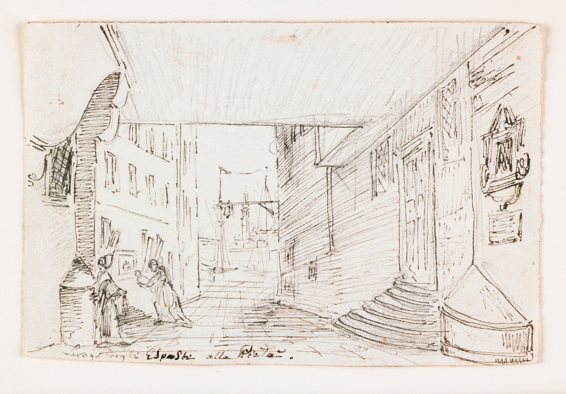 City Street in Genoa by Anonymous